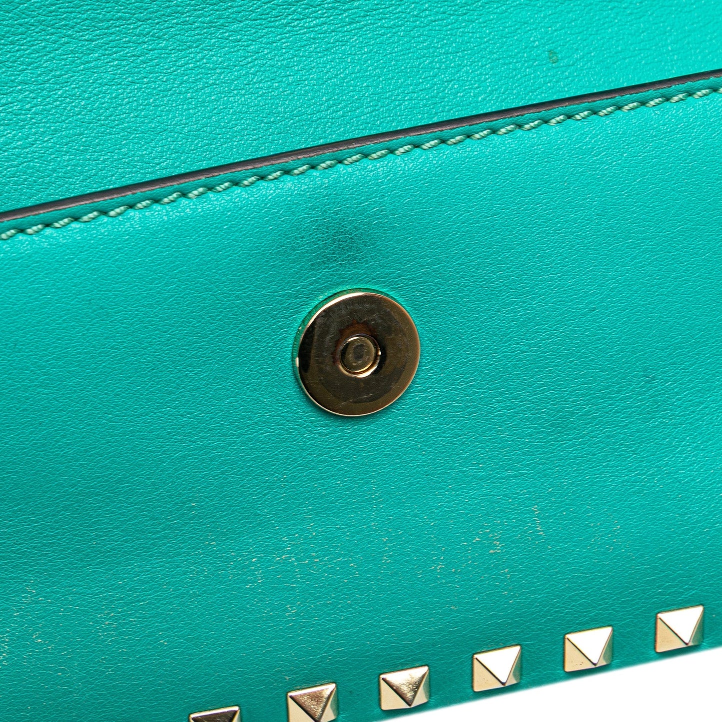 Valentino Nappa Rockstud Bangle Clutch Blue