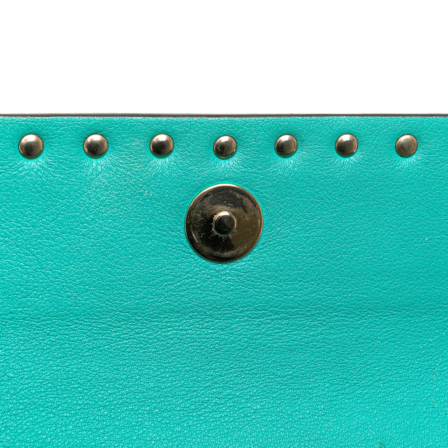 Valentino Nappa Rockstud Bangle Clutch Blue