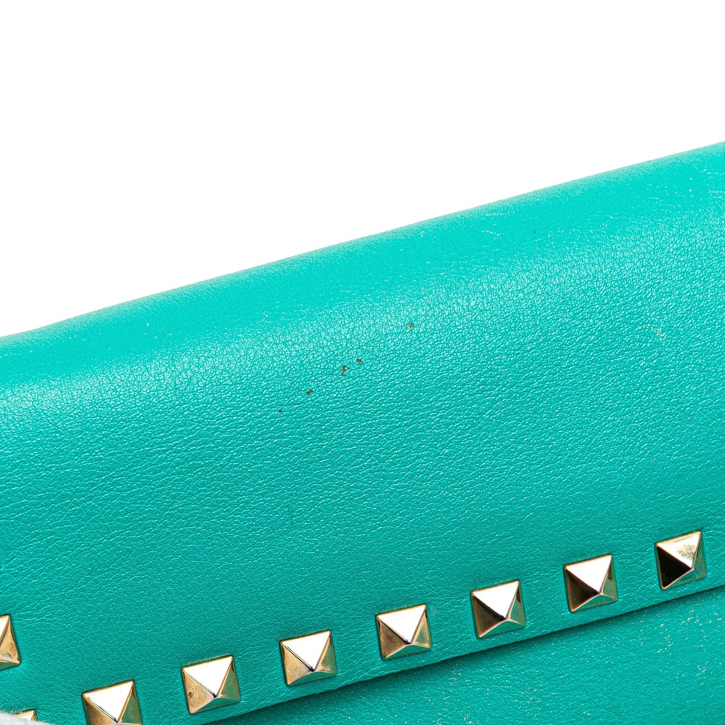 Valentino Nappa Rockstud Bangle Clutch Blue