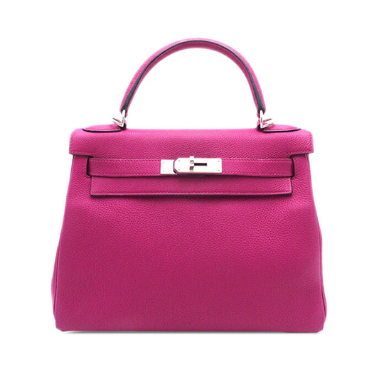 Hermès Togo Kelly II Retourne 28 Pink