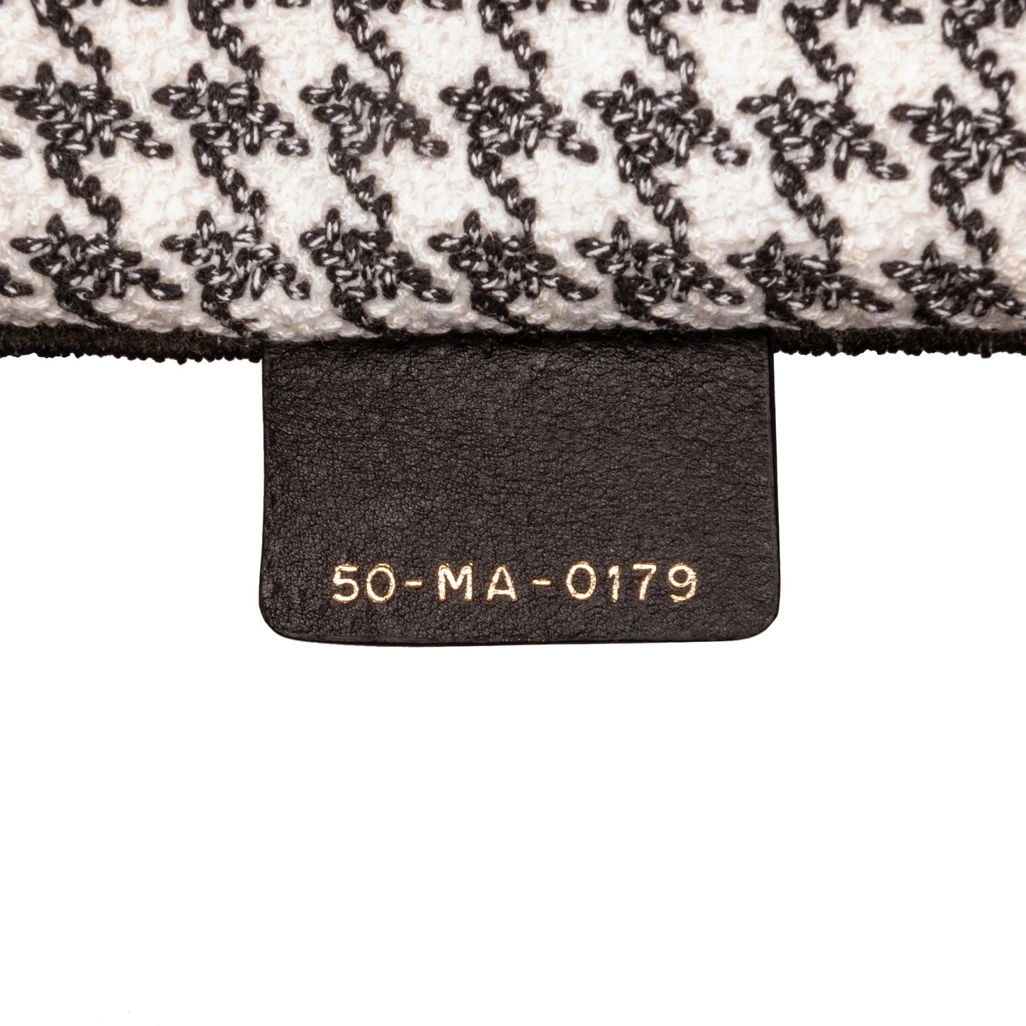 Dior Medium Houndstooth Book Tote Black