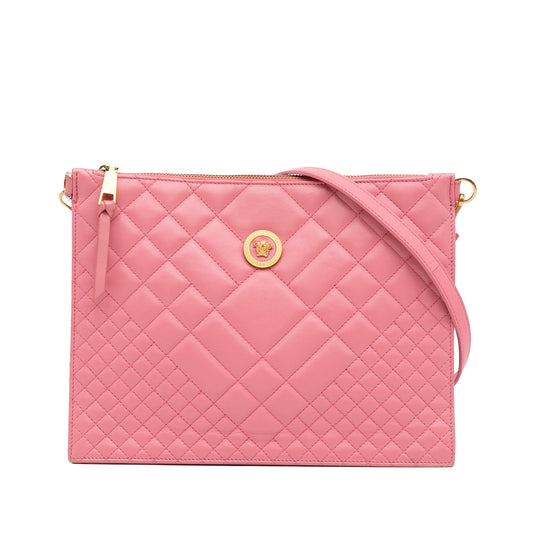 Versace Quilted Medusa Crossbody Pink
