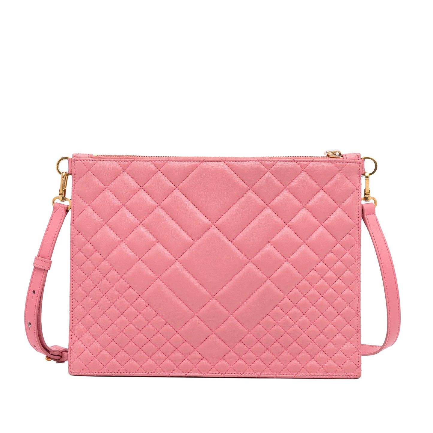Versace Quilted Medusa Crossbody Pink