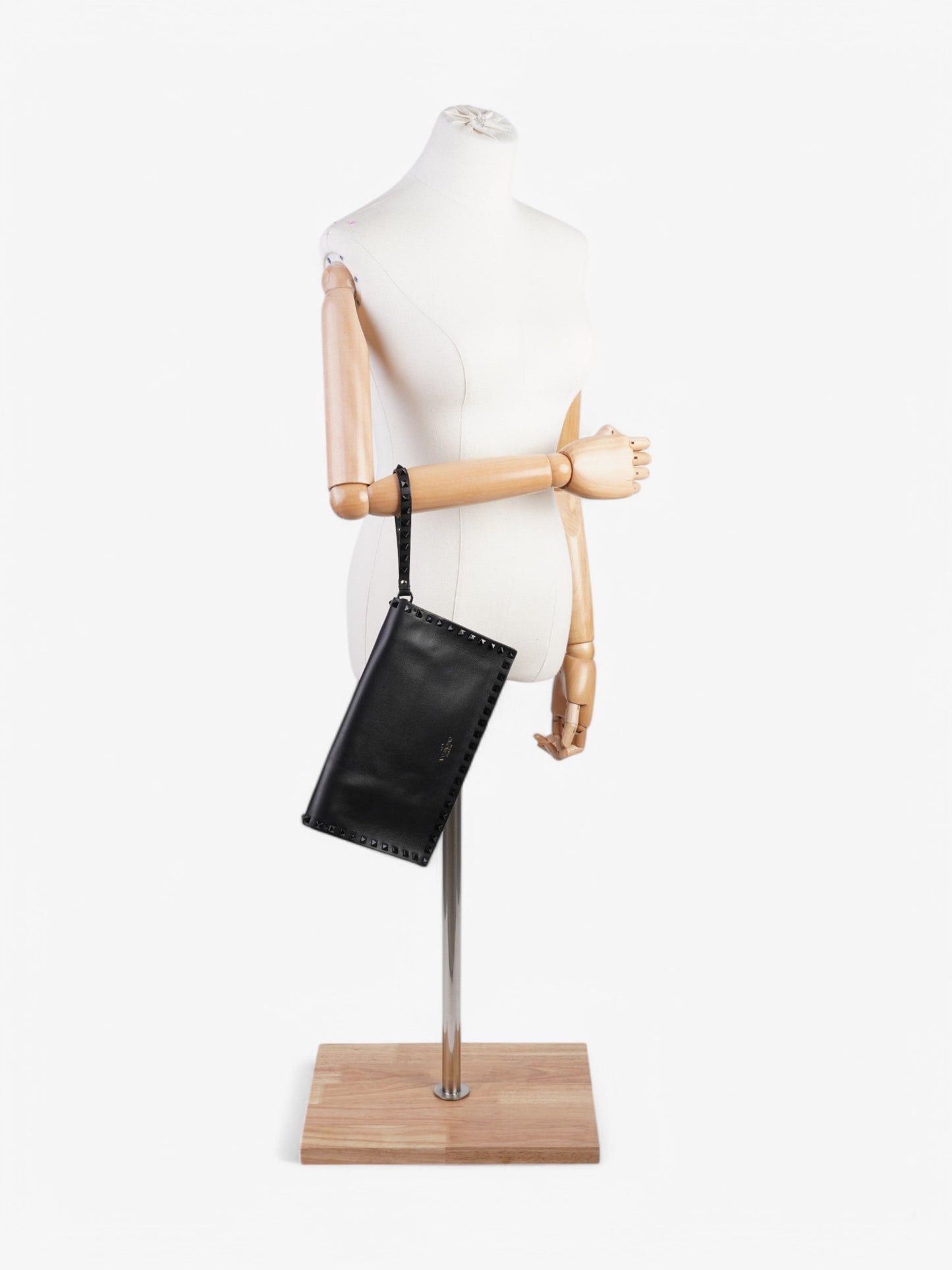 Valentino Rockstud clutch Black Leather
