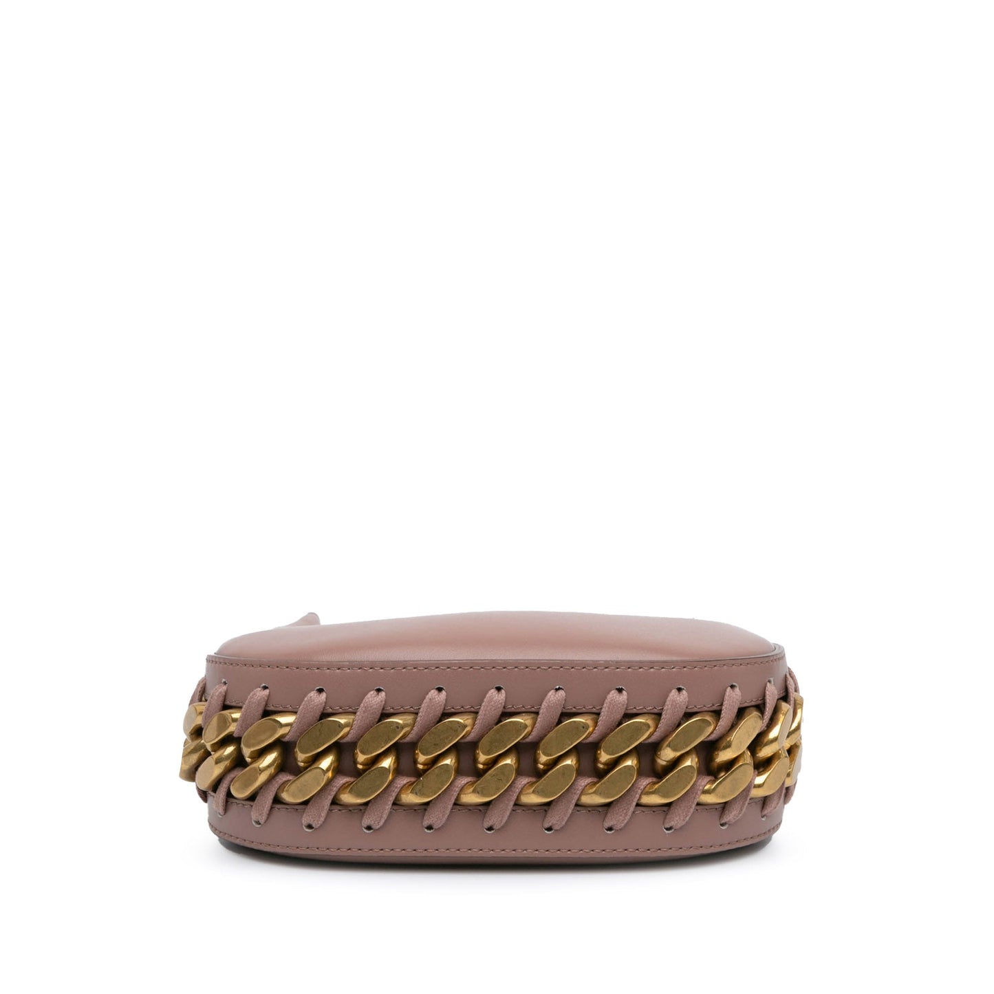 Stella McCartney Mini Frayme Zipped Satchel Brown
