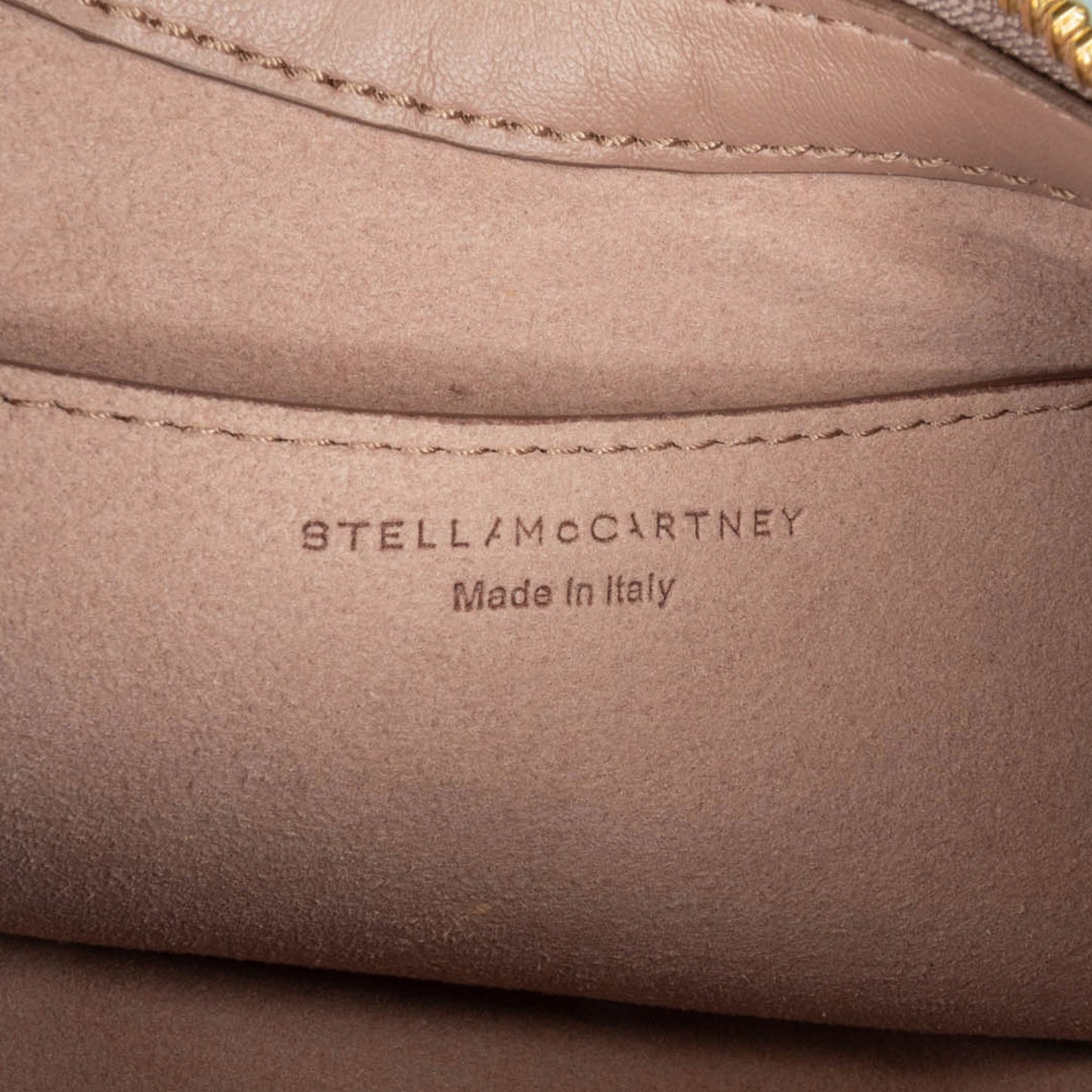 Stella McCartney Mini Frayme Zipped Satchel Brown