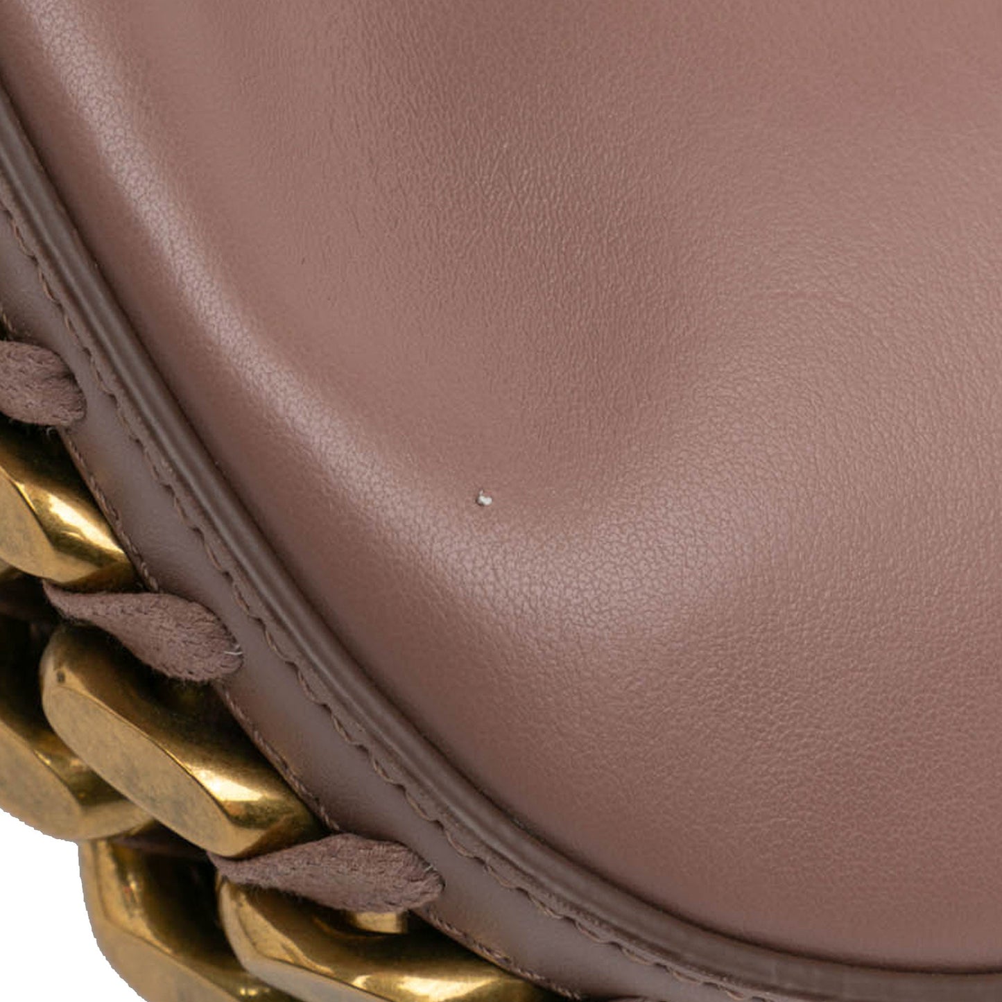 Stella McCartney Mini Frayme Zipped Satchel Brown