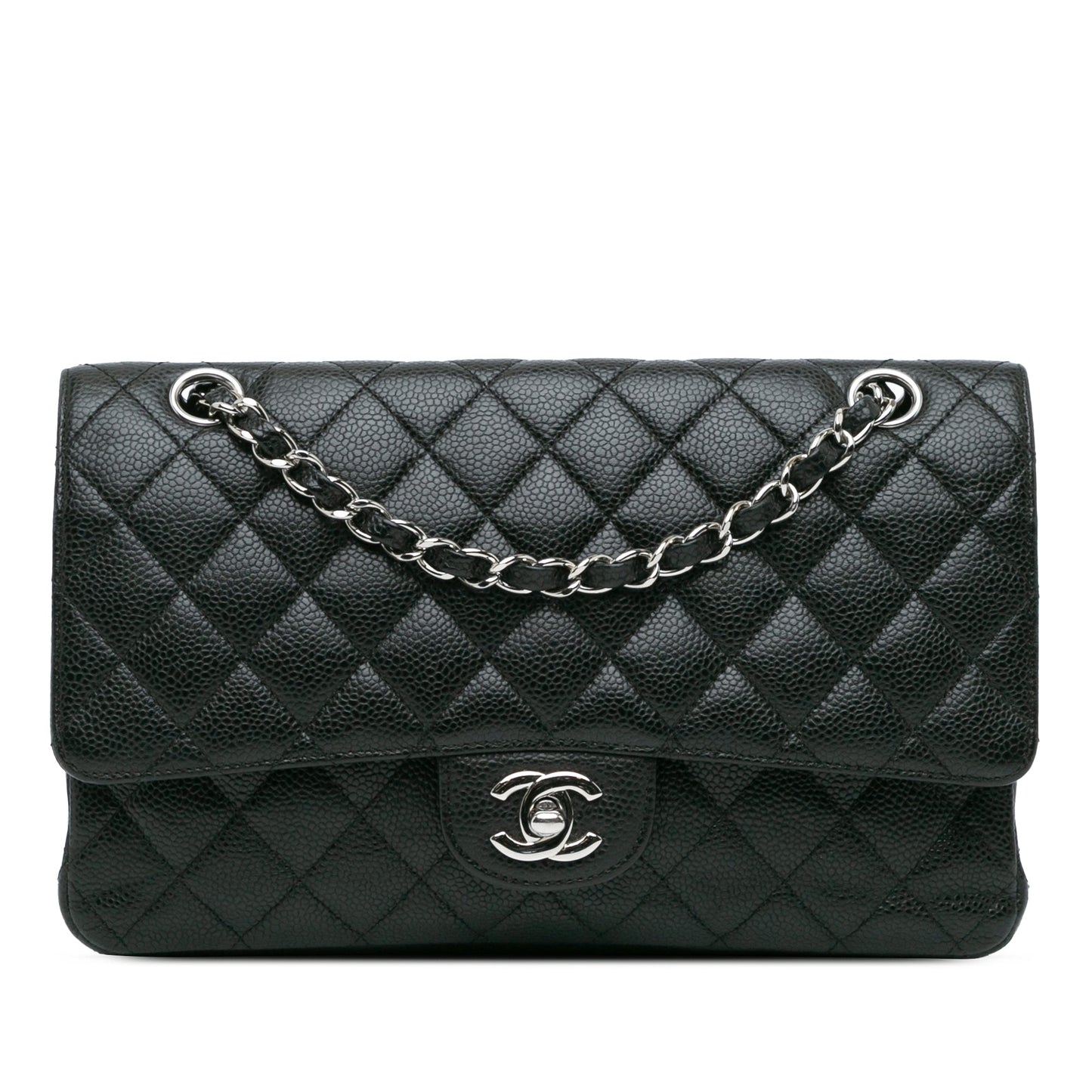 Chanel Medium Classic Caviar Double Flap Black