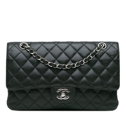Chanel Medium Classic Caviar Double Flap Black
