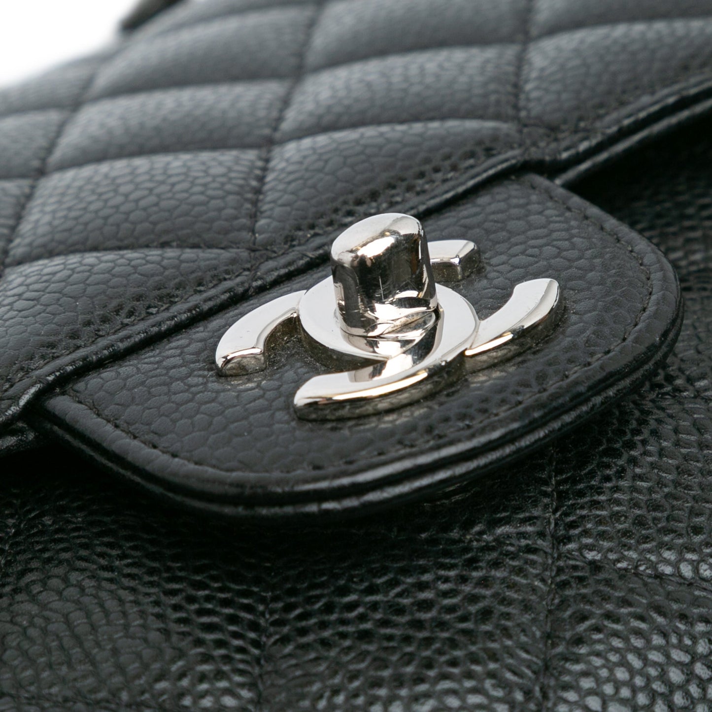 Chanel Medium Classic Caviar Double Flap Black