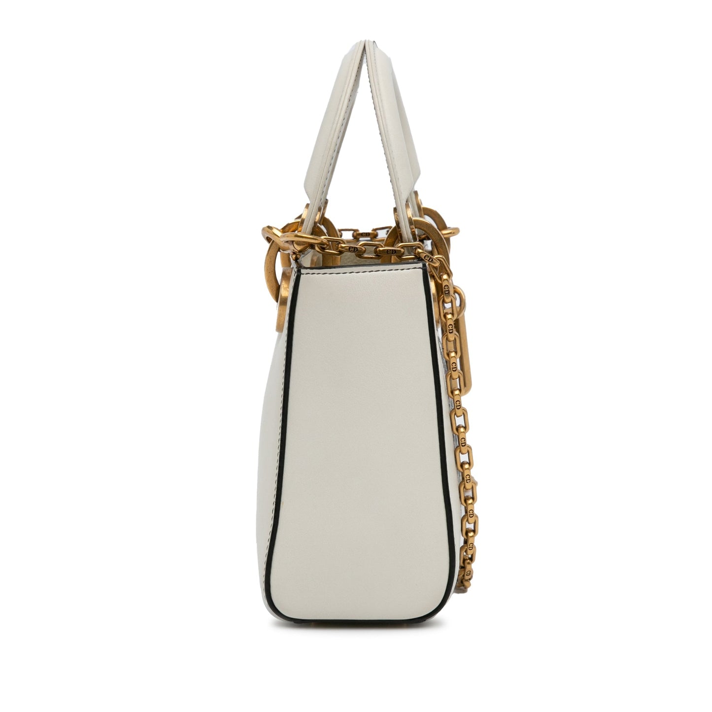 Dior Niki de Saint Phalle Mini Calfskin Lady Dior White