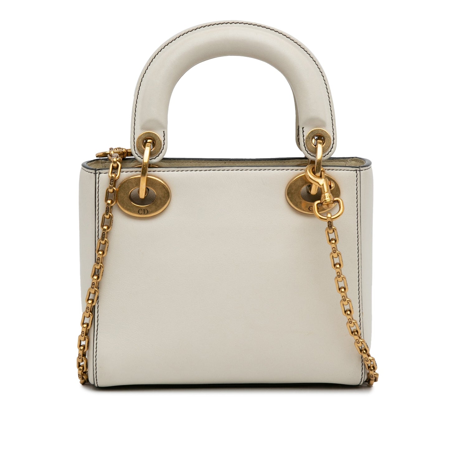 Dior Niki de Saint Phalle Mini Calfskin Lady Dior White