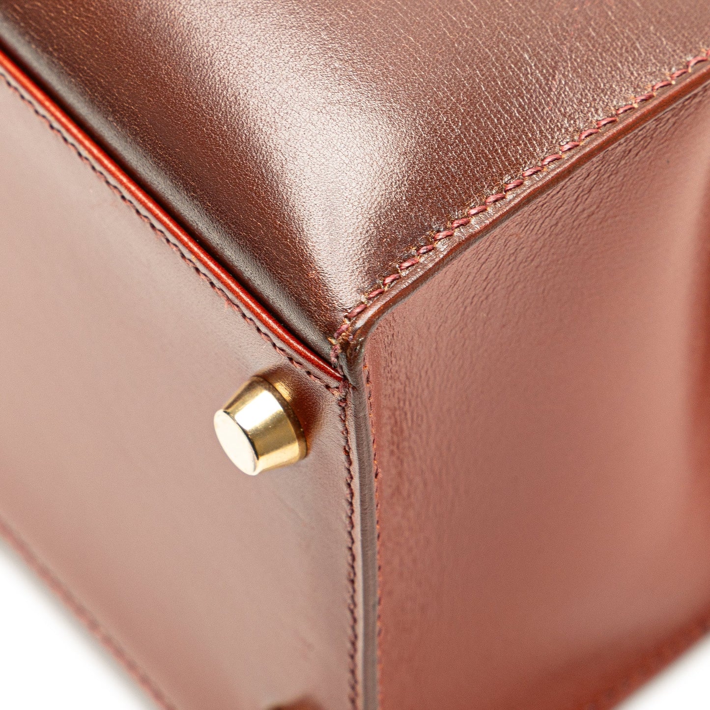 Hermès Tricolor Box Calf Kelly Sellier 32 Brown