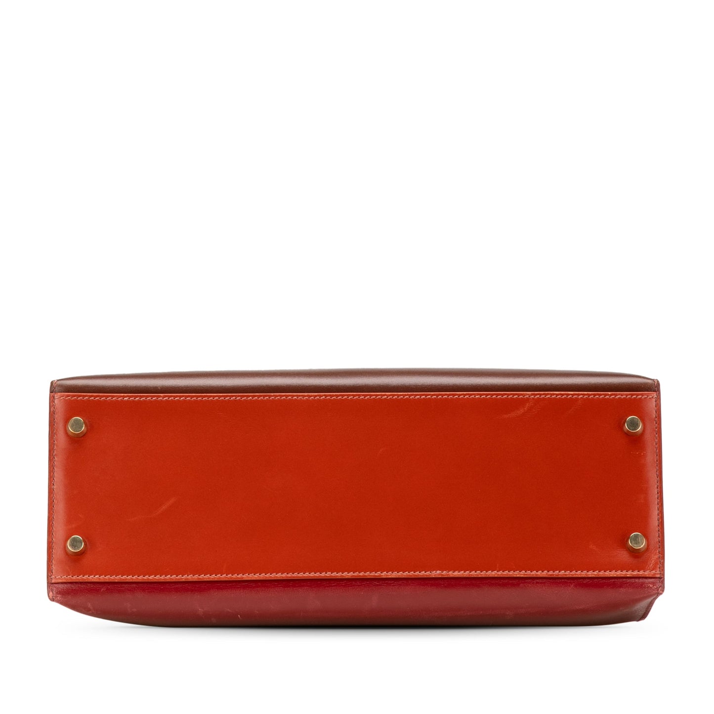 Hermès Tricolor Box Calf Kelly Sellier 32 Brown