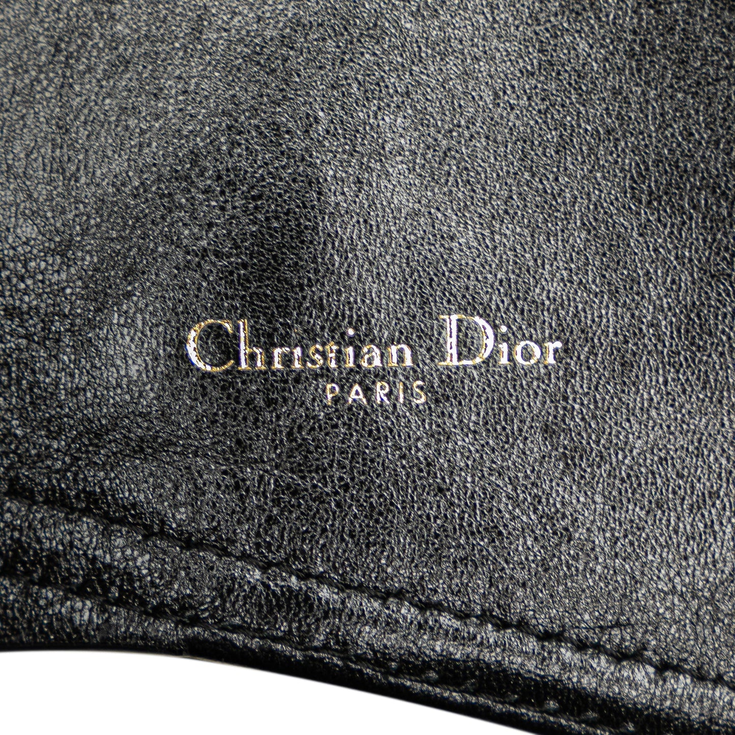 Dior Crinkled Lambskin Saddle Belt Bag Black