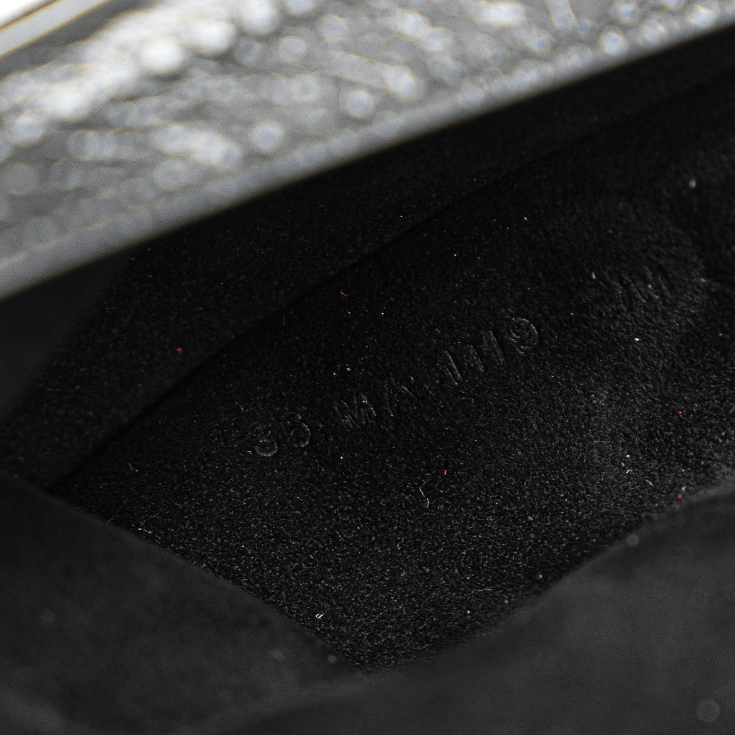Dior Crinkled Lambskin Saddle Belt Bag Black