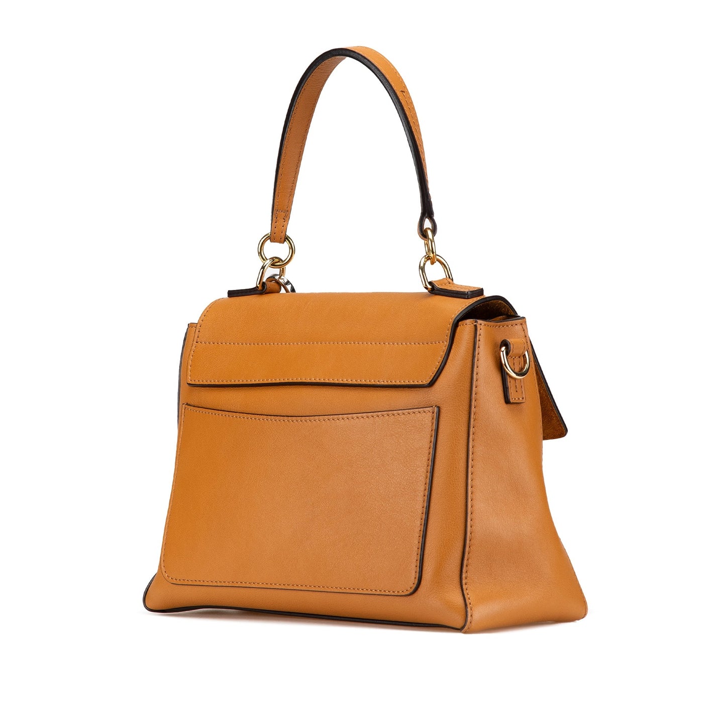 Chloé Small Leather Faye Day Satchel Brown