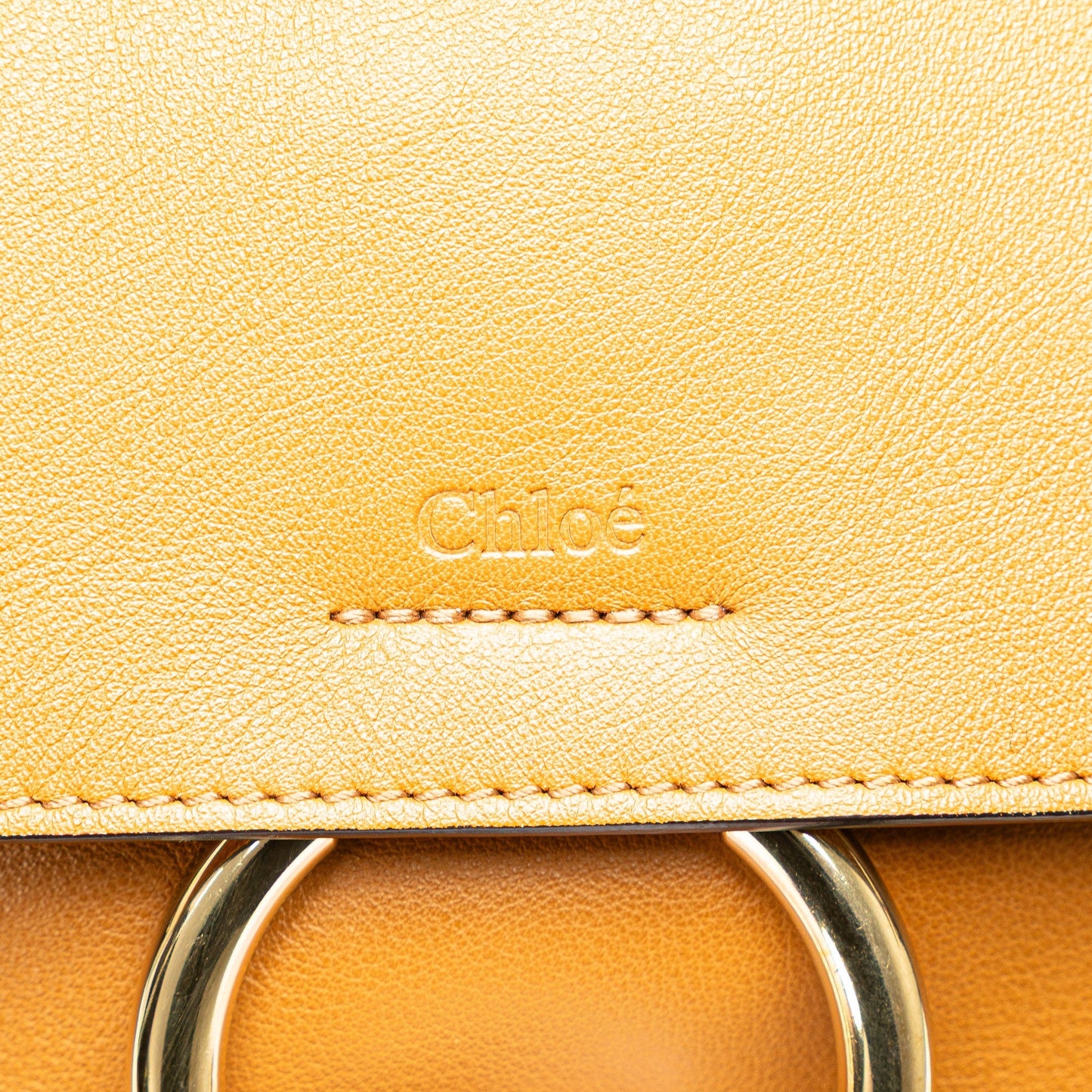 Chloé Small Leather Faye Day Satchel Brown