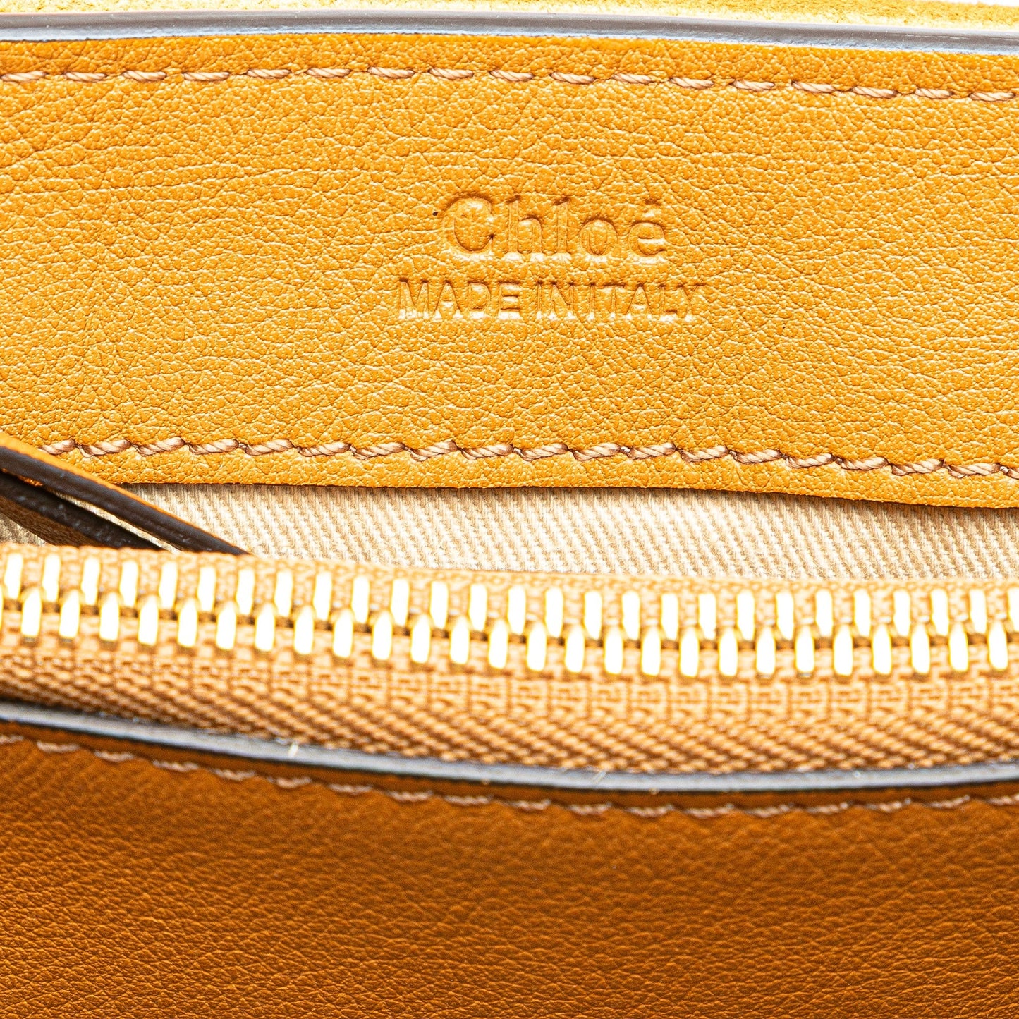 Chloé Small Leather Faye Day Satchel Brown