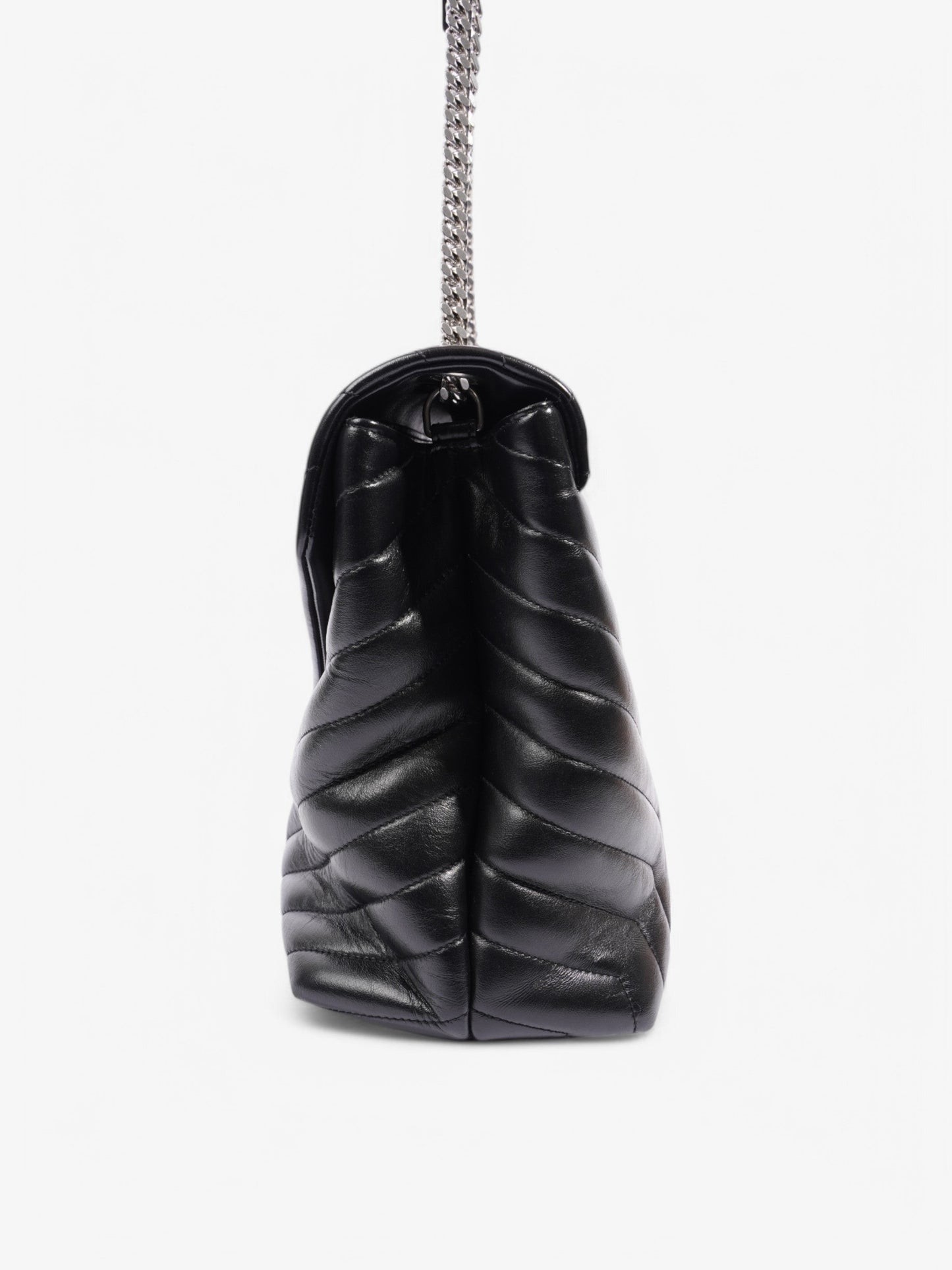 Saint Laurent Loulou Black Leather Large