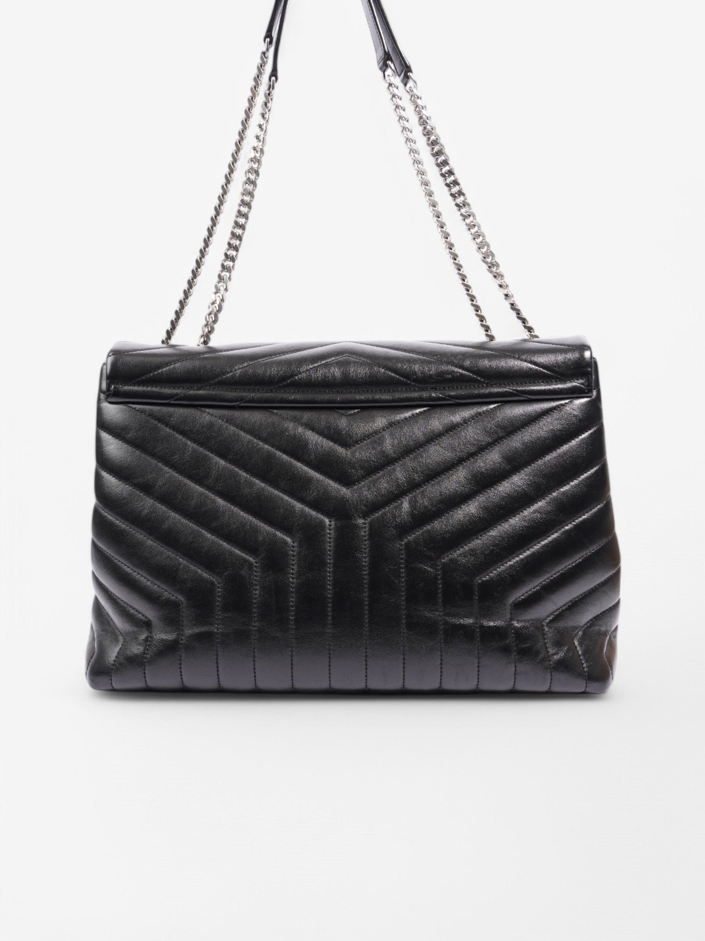 Saint Laurent Loulou Black Leather Large