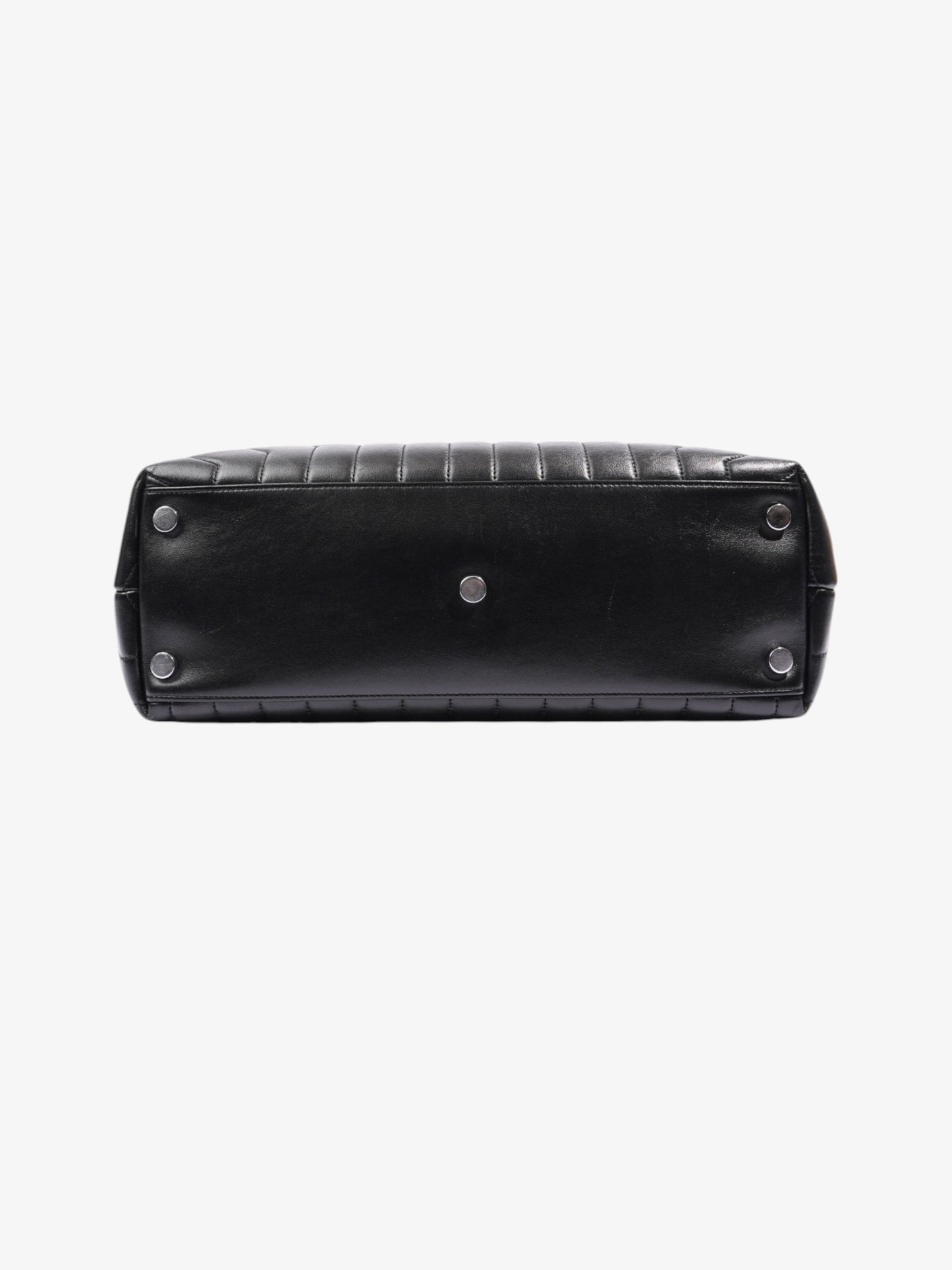 Saint Laurent Loulou Black Leather Large