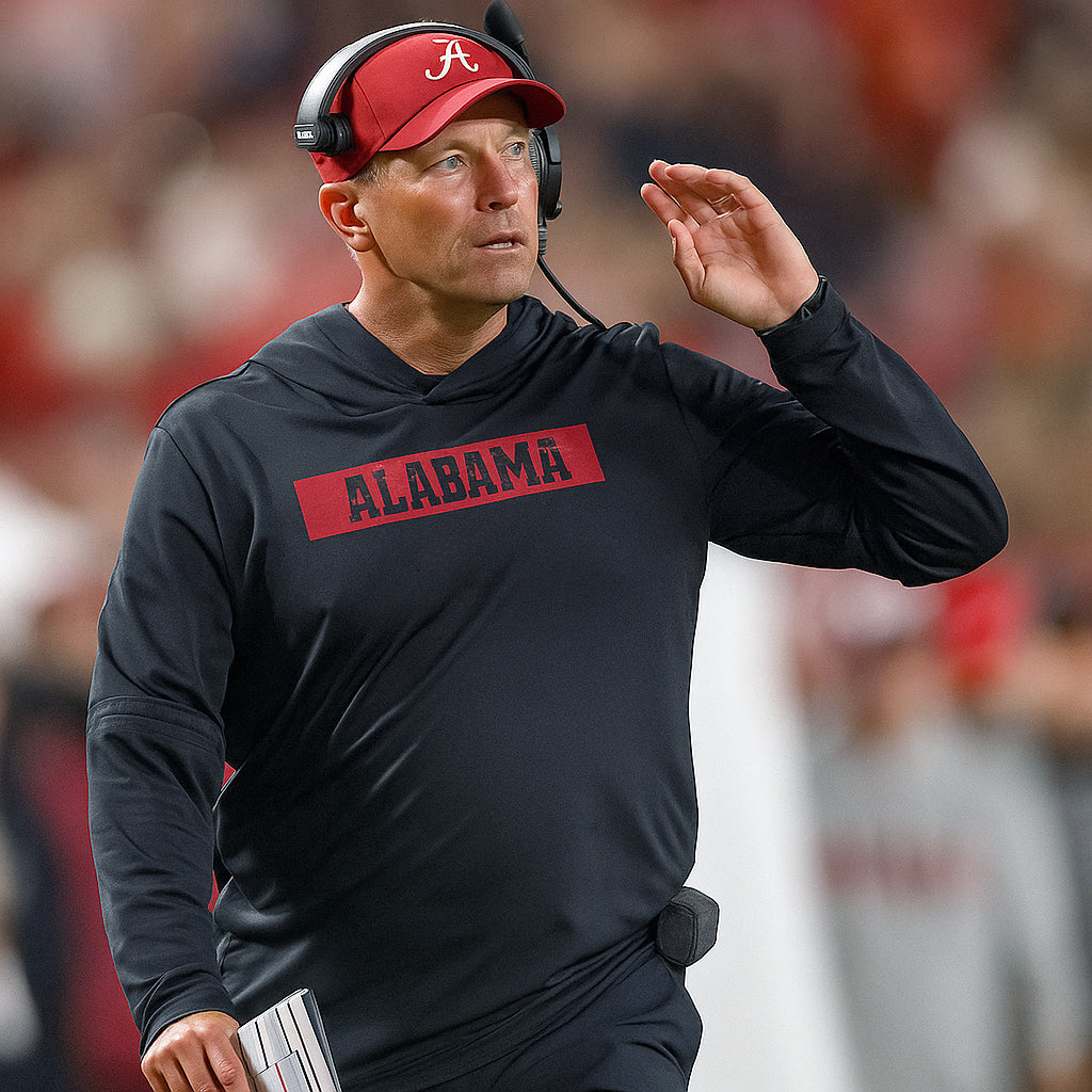 Alabama 2025 Kalen Deboer Black Hoodie
