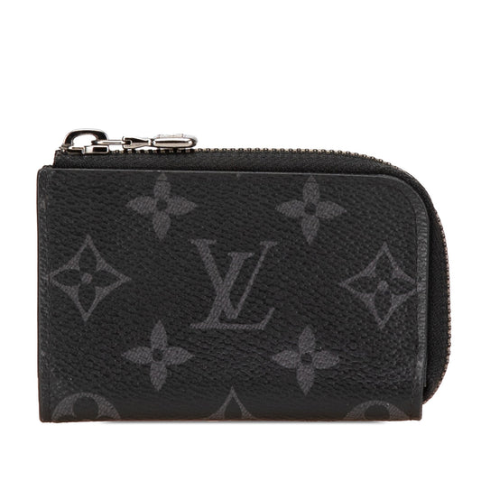 Louis Vuitton Monogram Eclipse Zippy Coin Purse Black