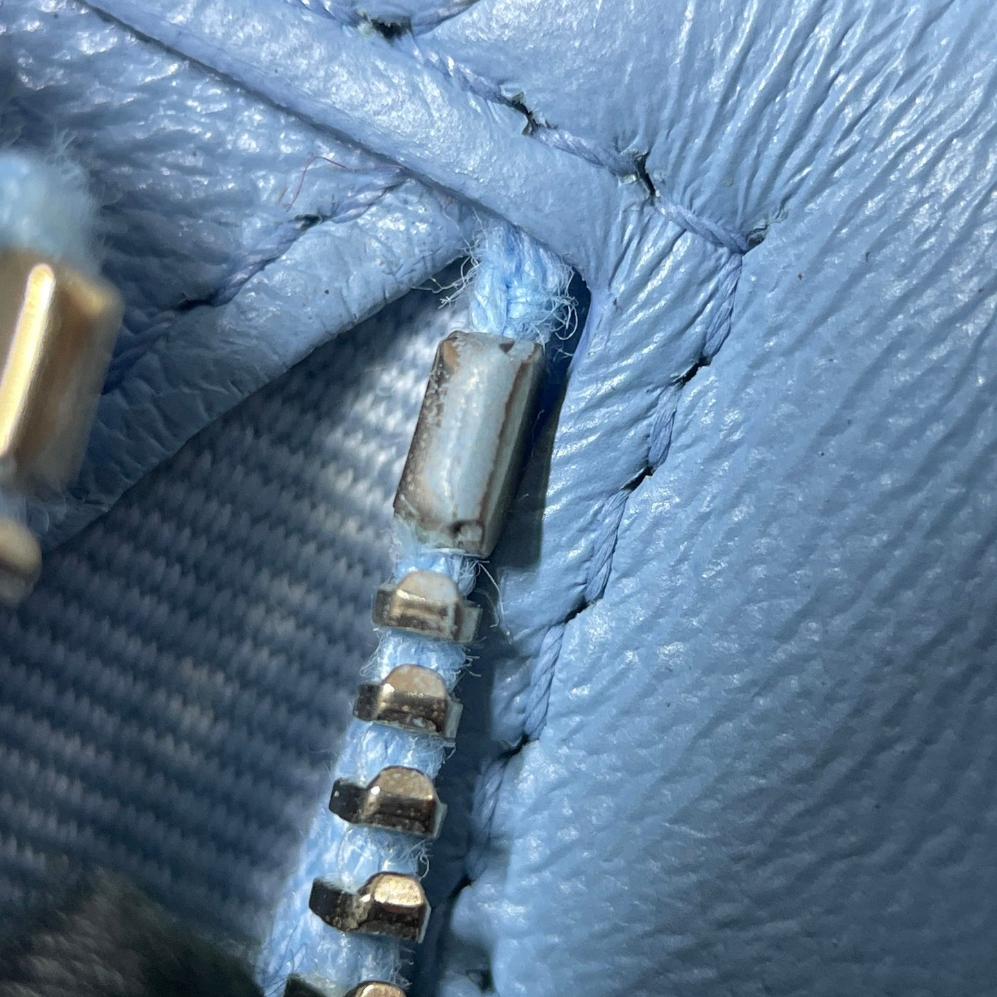 Chanel Quilted Lambskin Candy Chain Wallet Blue