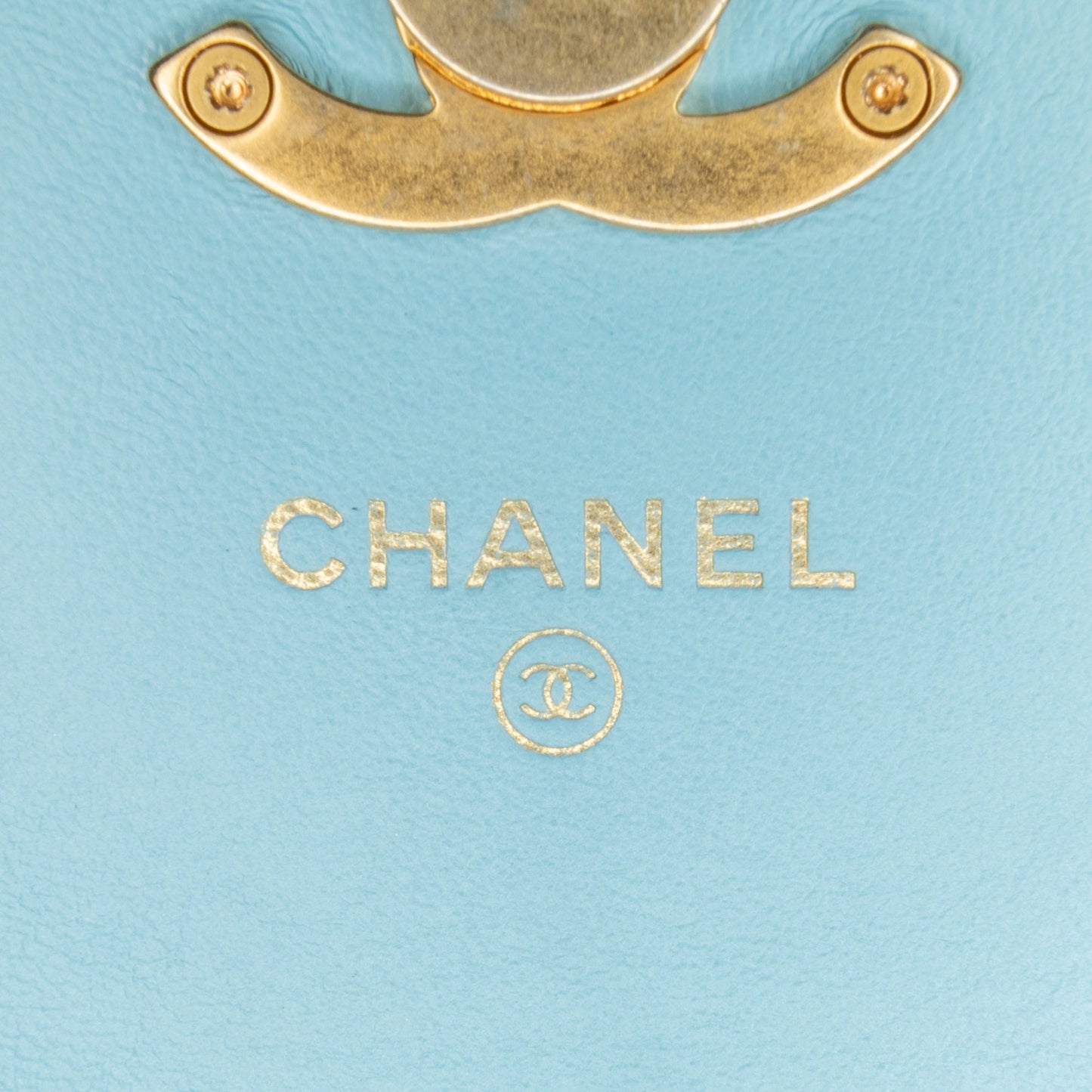 Chanel Quilted Lambskin Candy Chain Wallet Blue