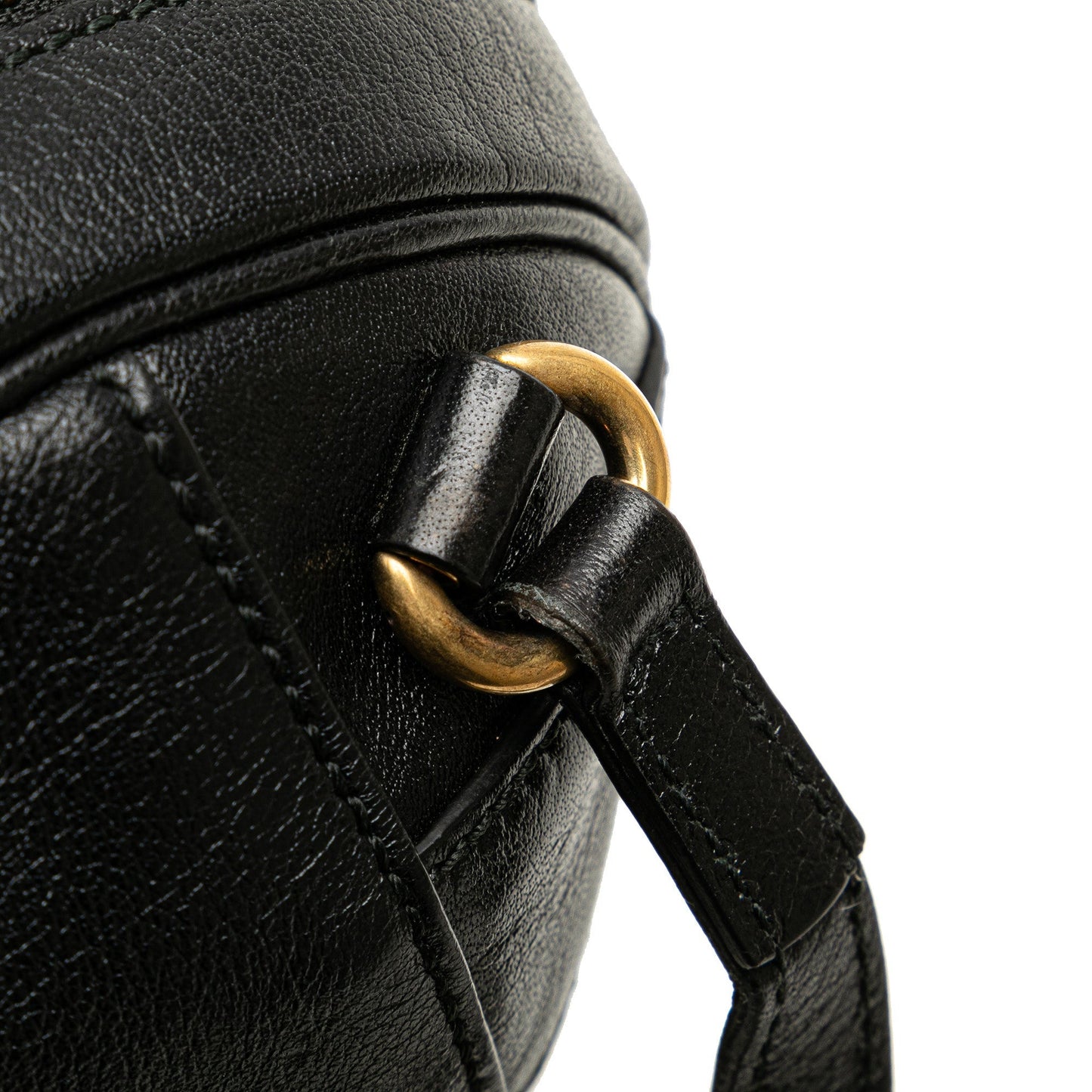 Gucci Mini Leather Water Buffalo Tifosa Basketball Bag Black
