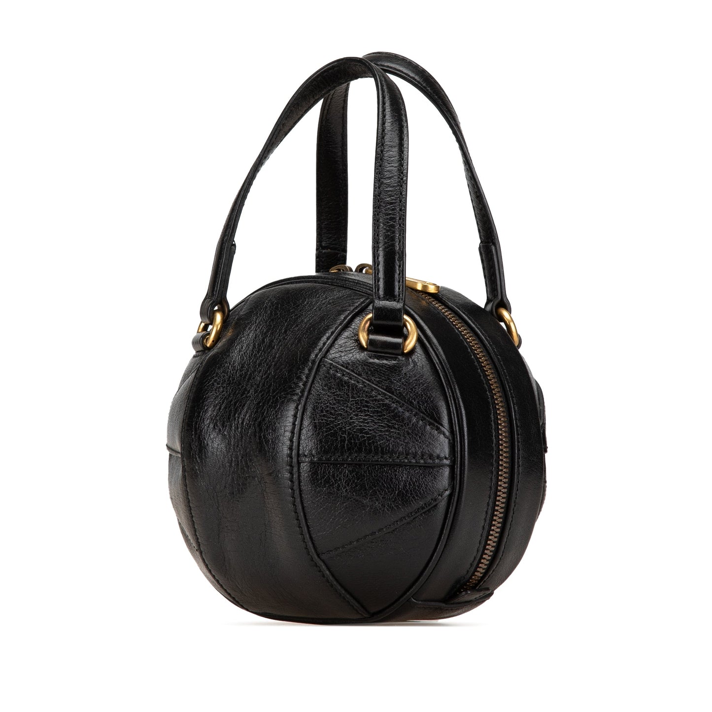 Gucci Mini Leather Water Buffalo Tifosa Basketball Bag Black