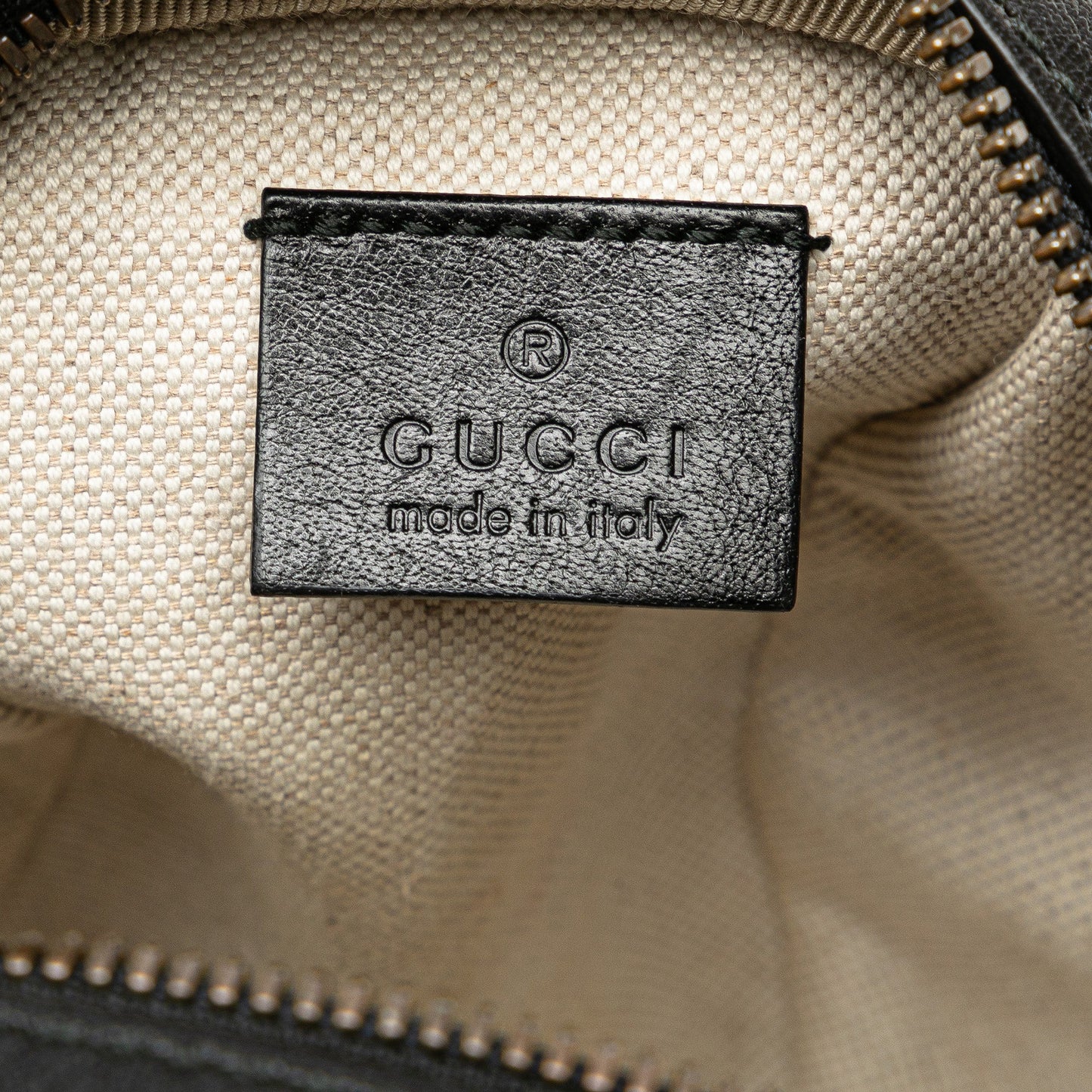 Gucci Mini Leather Water Buffalo Tifosa Basketball Bag Black