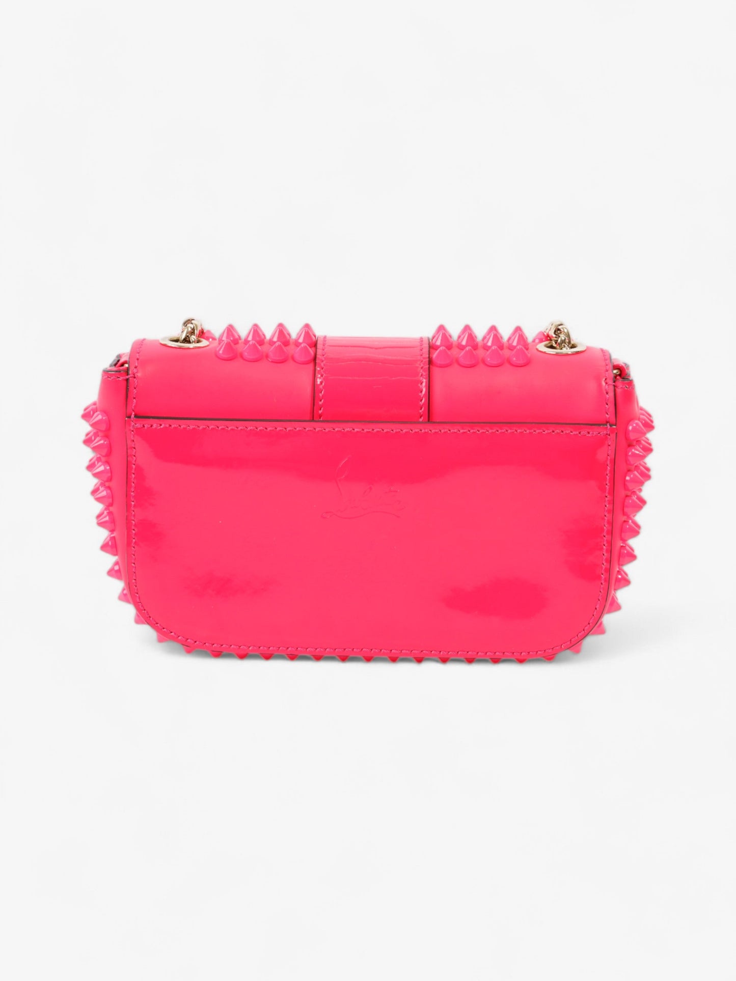 Christian Louboutin Sweet Charity Neon Pink Leather Baby