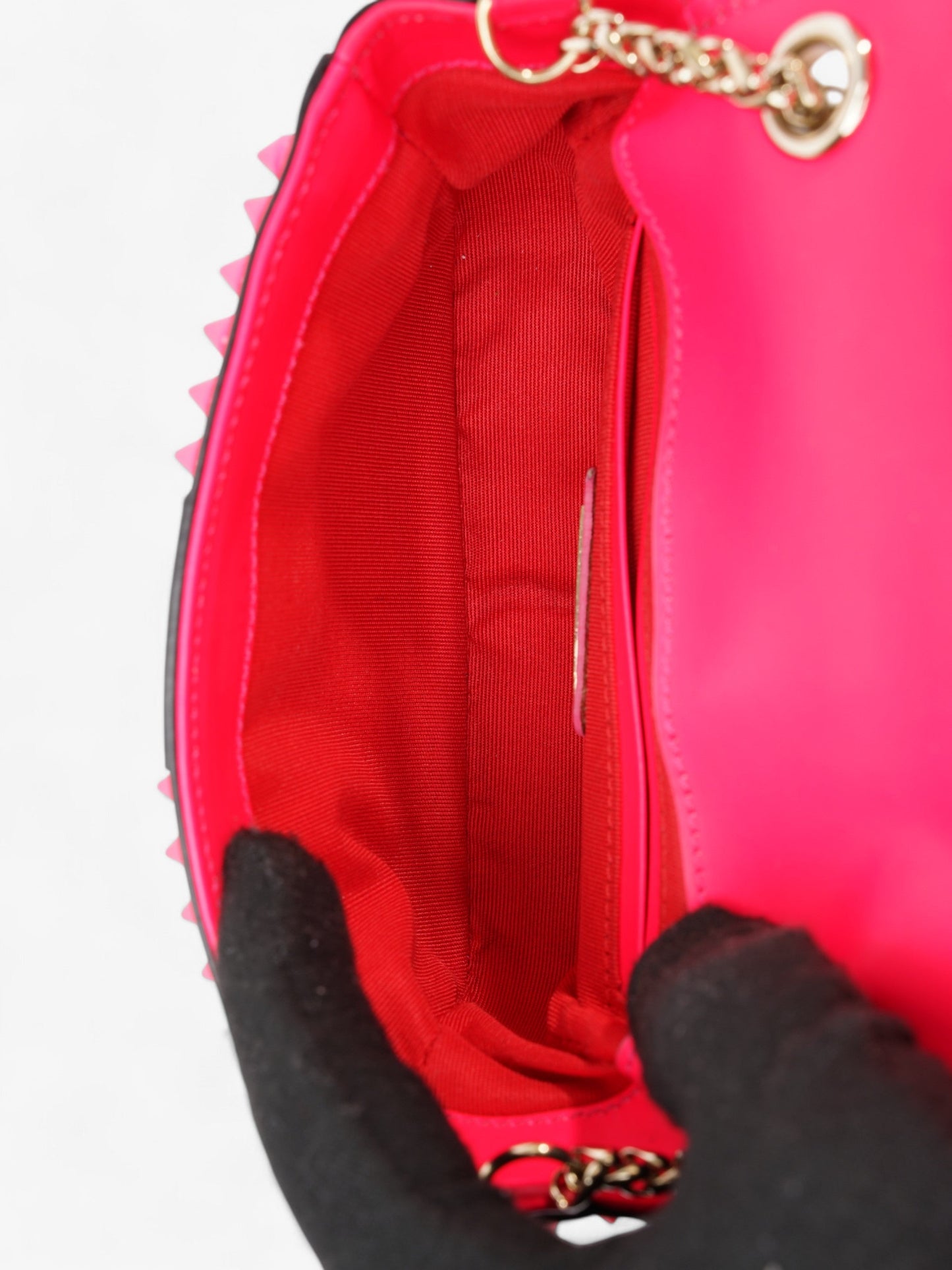Christian Louboutin Sweet Charity Neon Pink Leather Baby