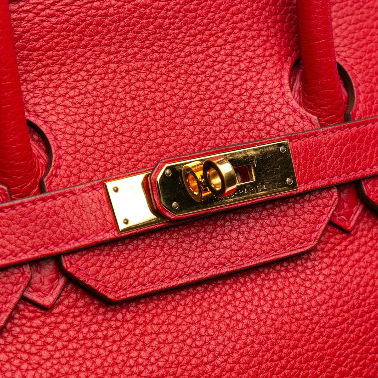 Hermès Togo Birkin Retourne 35 Red