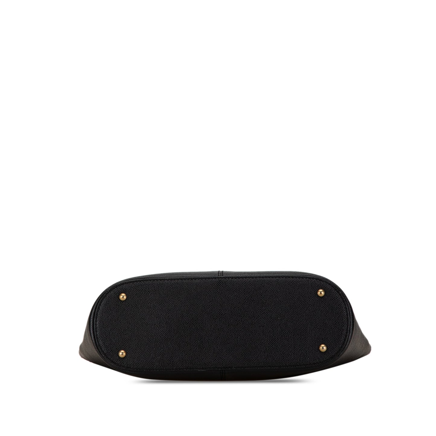 Chanel Caviar Tortoise Top Handle Tote Black