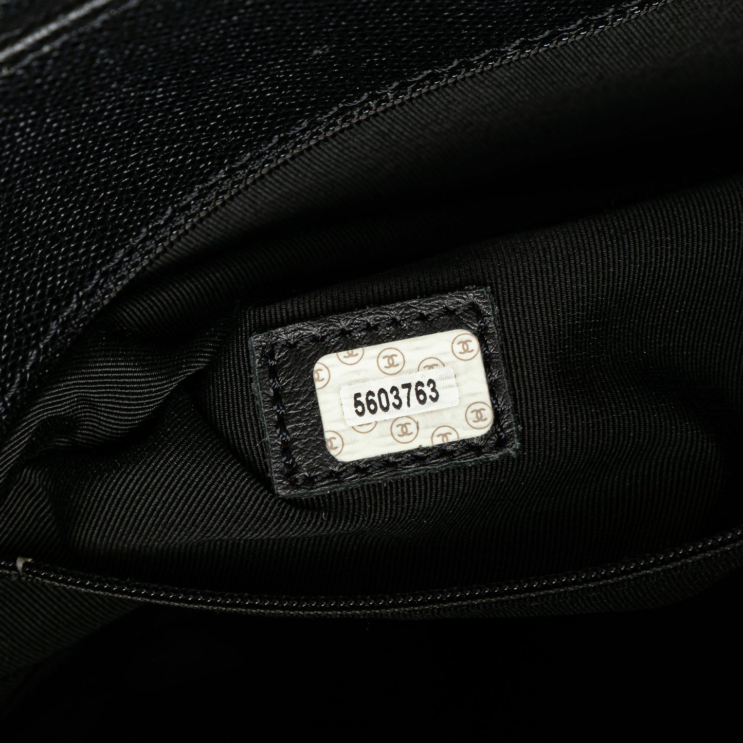 Chanel Caviar Tortoise Top Handle Tote Black