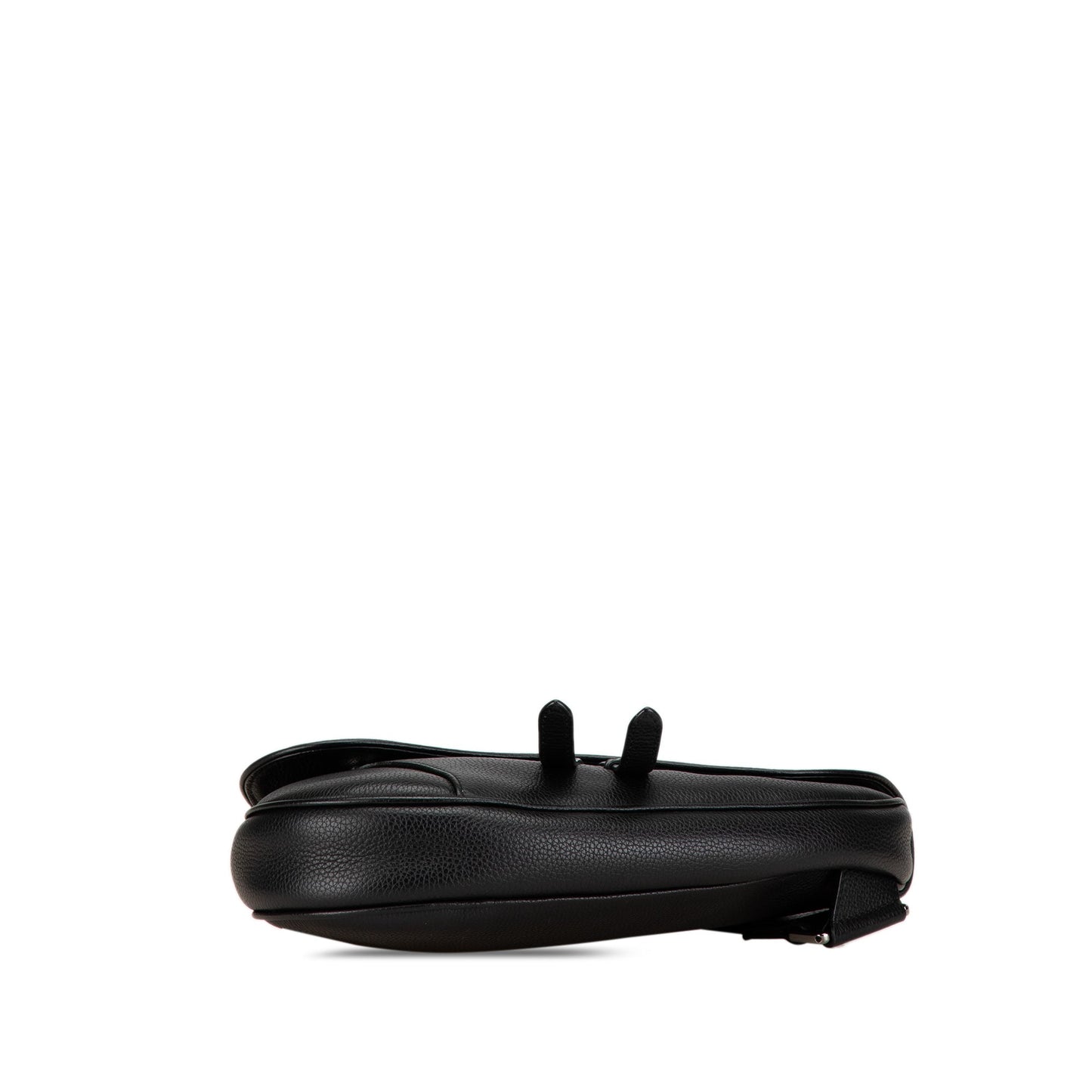 Dior Shawn Stussy Grained Calfskin Saddle Bag Black