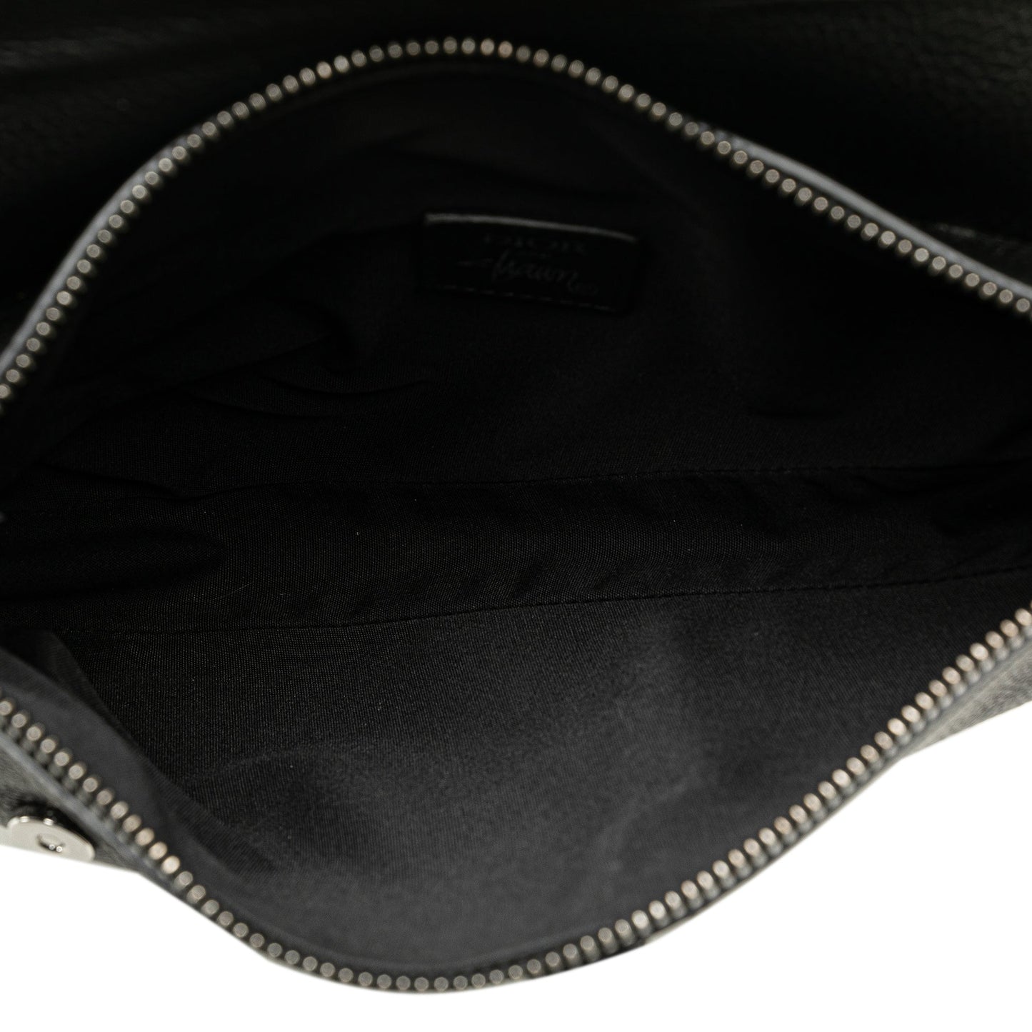 Dior Shawn Stussy Grained Calfskin Saddle Bag Black