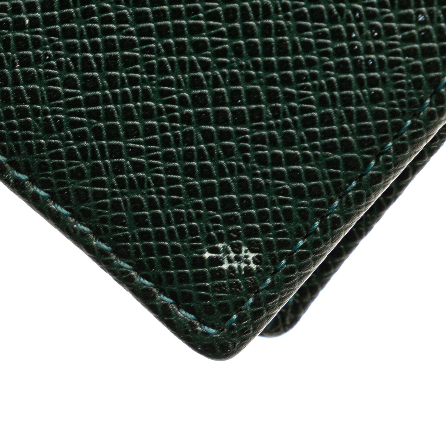 Louis Vuitton Taiga Porte Monnaie Boite Coin Purse Green