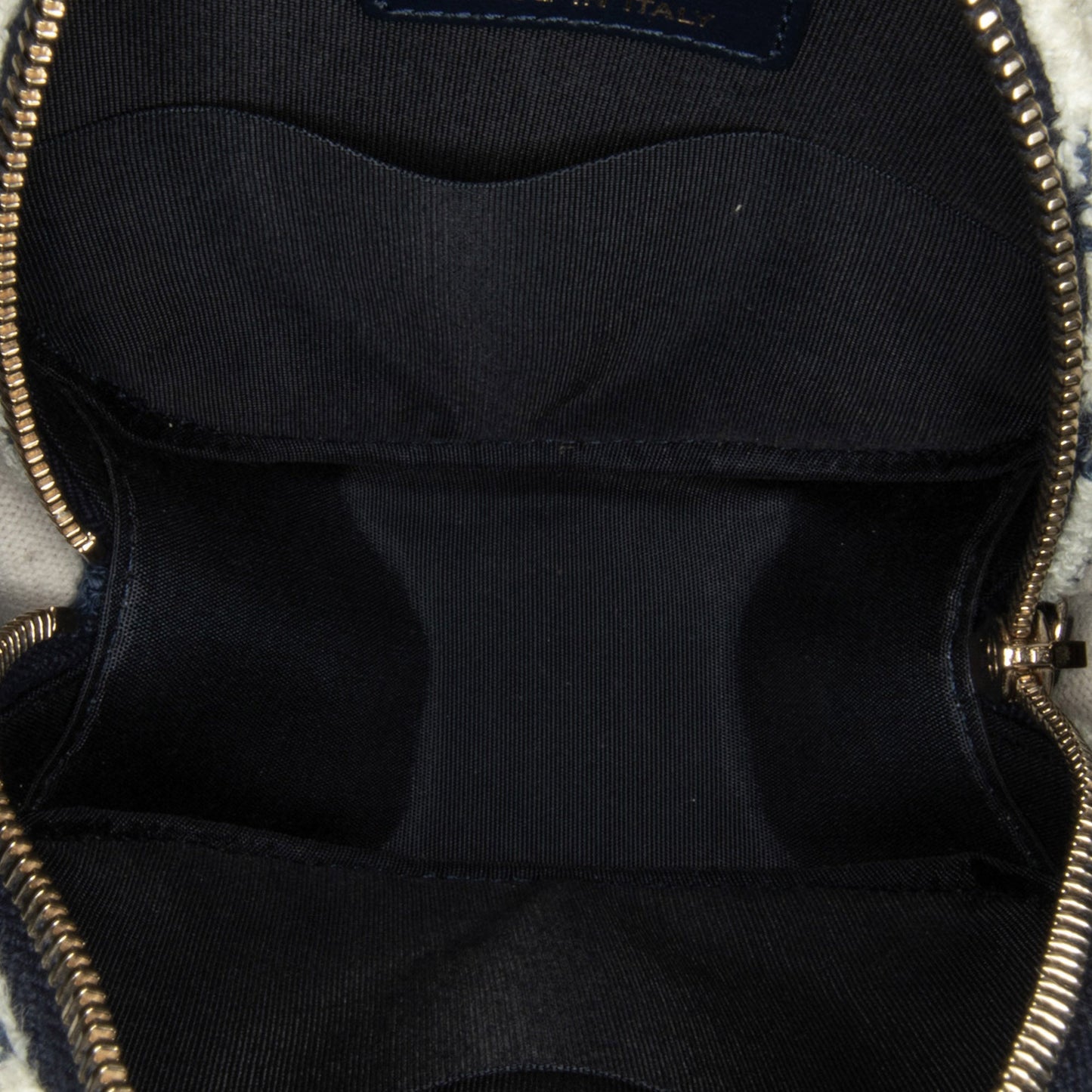 Chanel Tweed 19 Round Clutch with Chain White