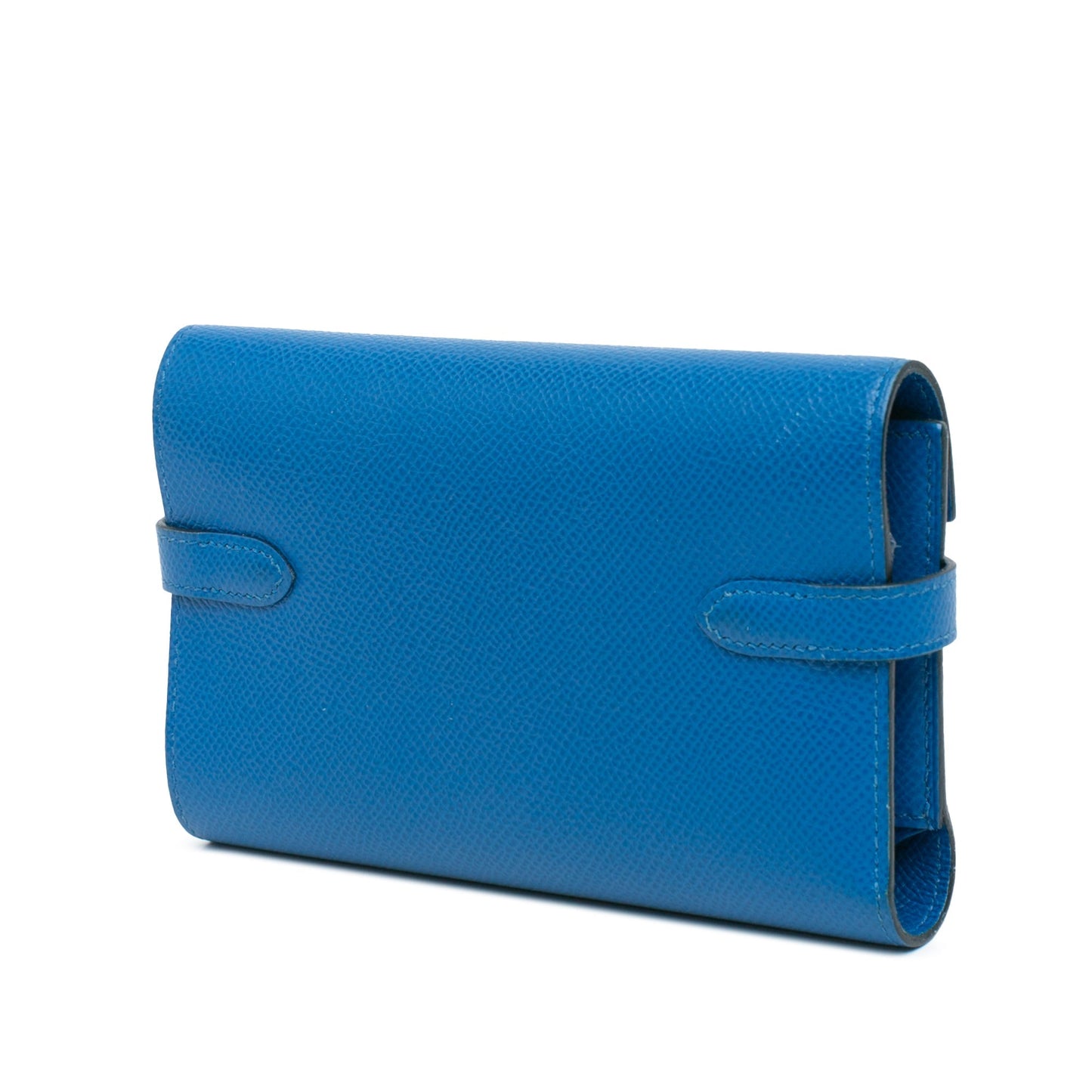 Hermès Medium Epsom Kelly Depliant Wallet Blue