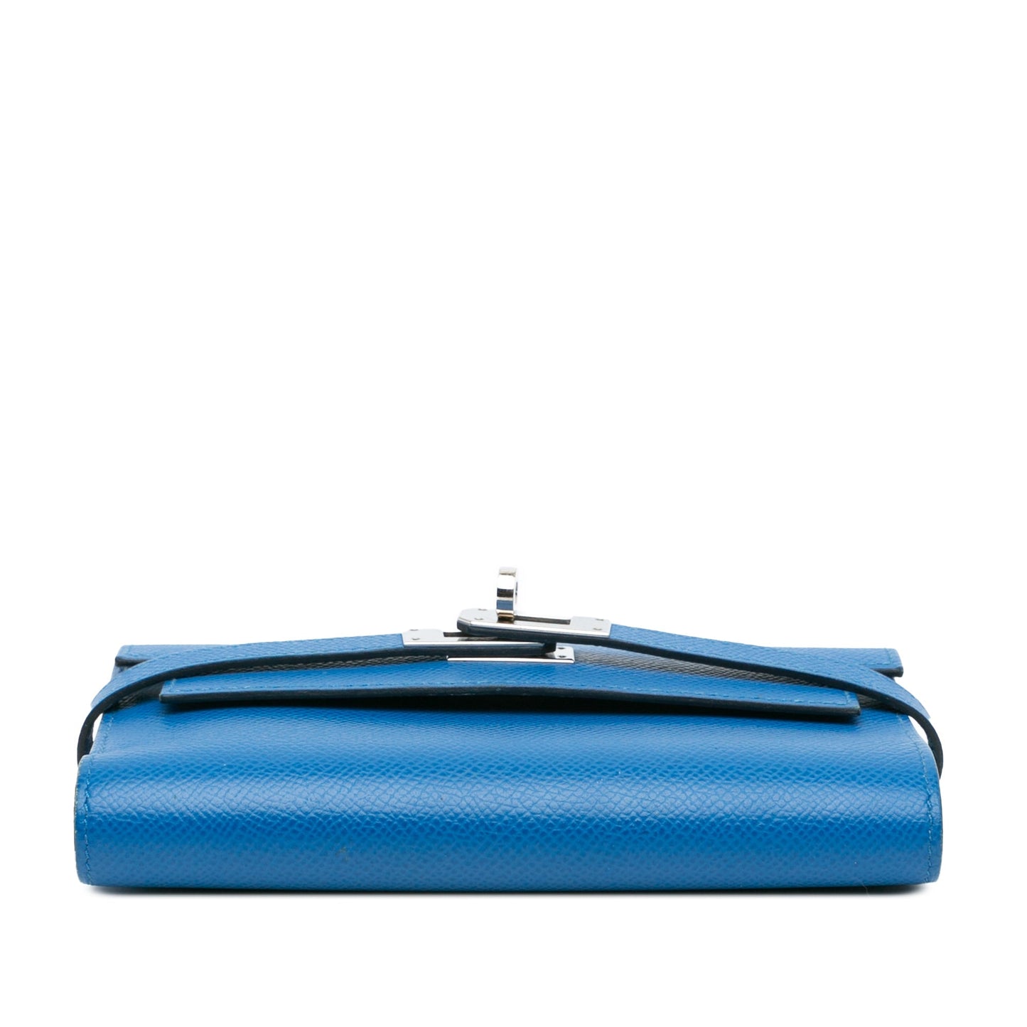 Hermès Medium Epsom Kelly Depliant Wallet Blue