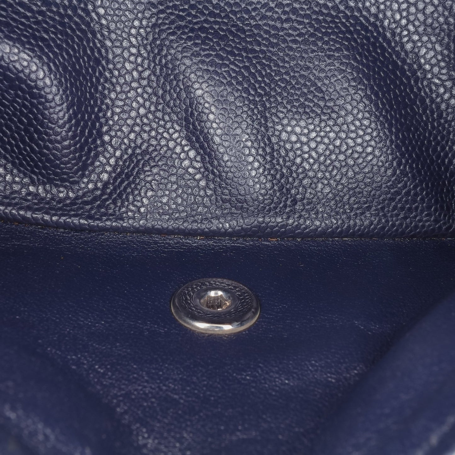Chanel Medium Classic Caviar Double Flap Blue