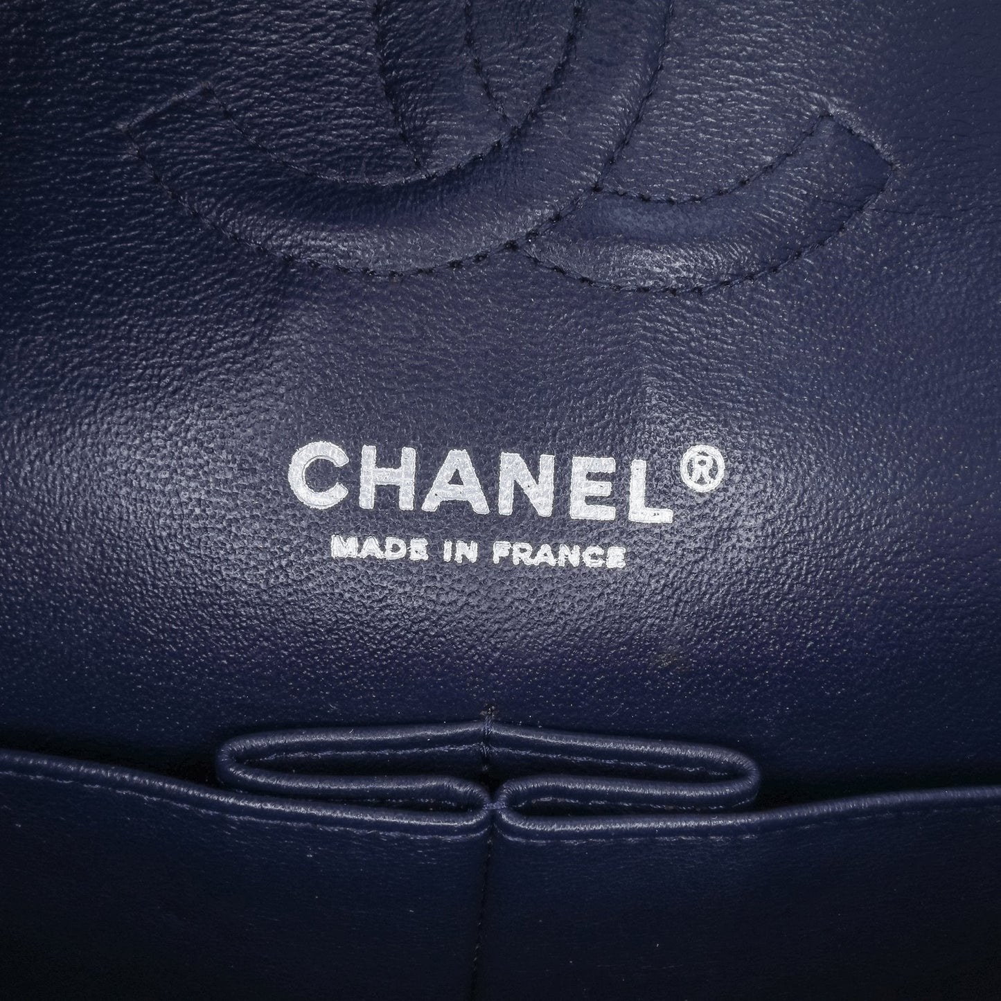 Chanel Medium Classic Caviar Double Flap Blue