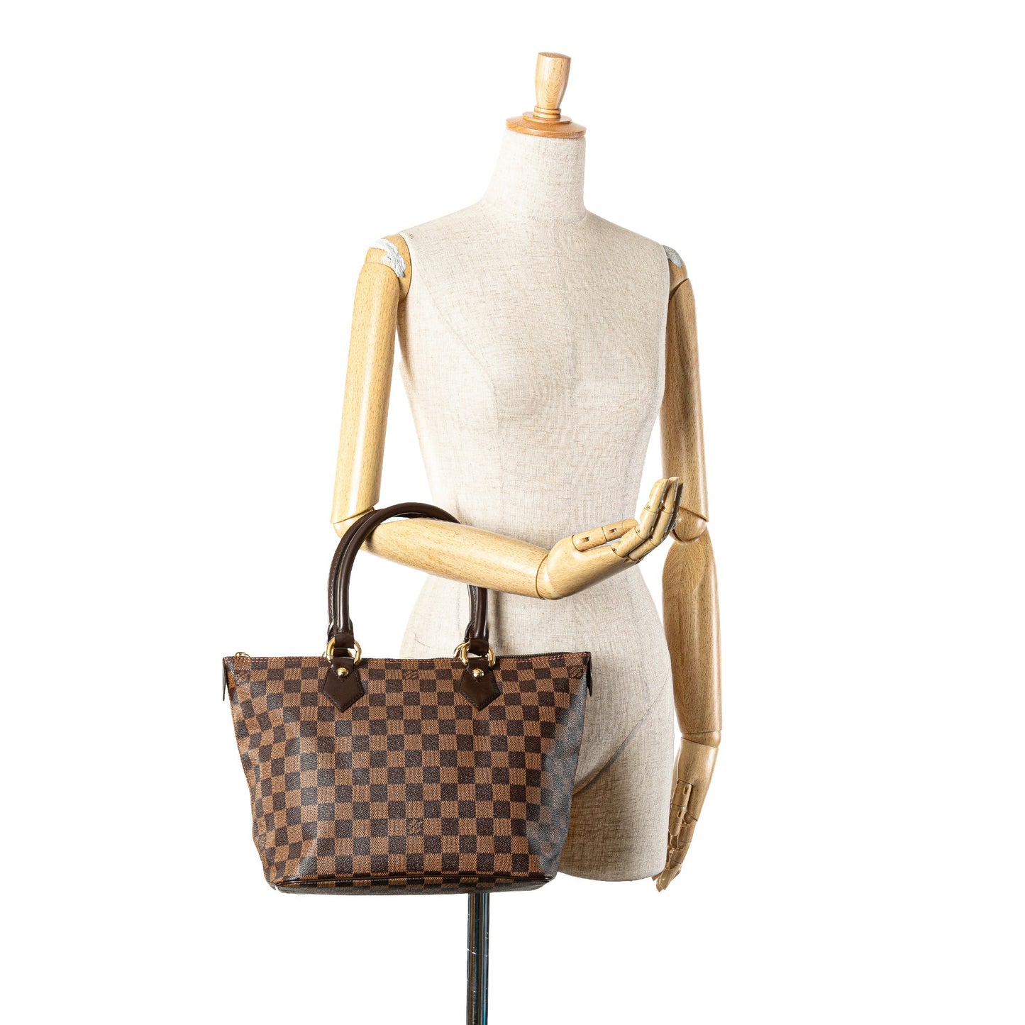 Louis Vuitton Damier Ebene Saleya PM Brown