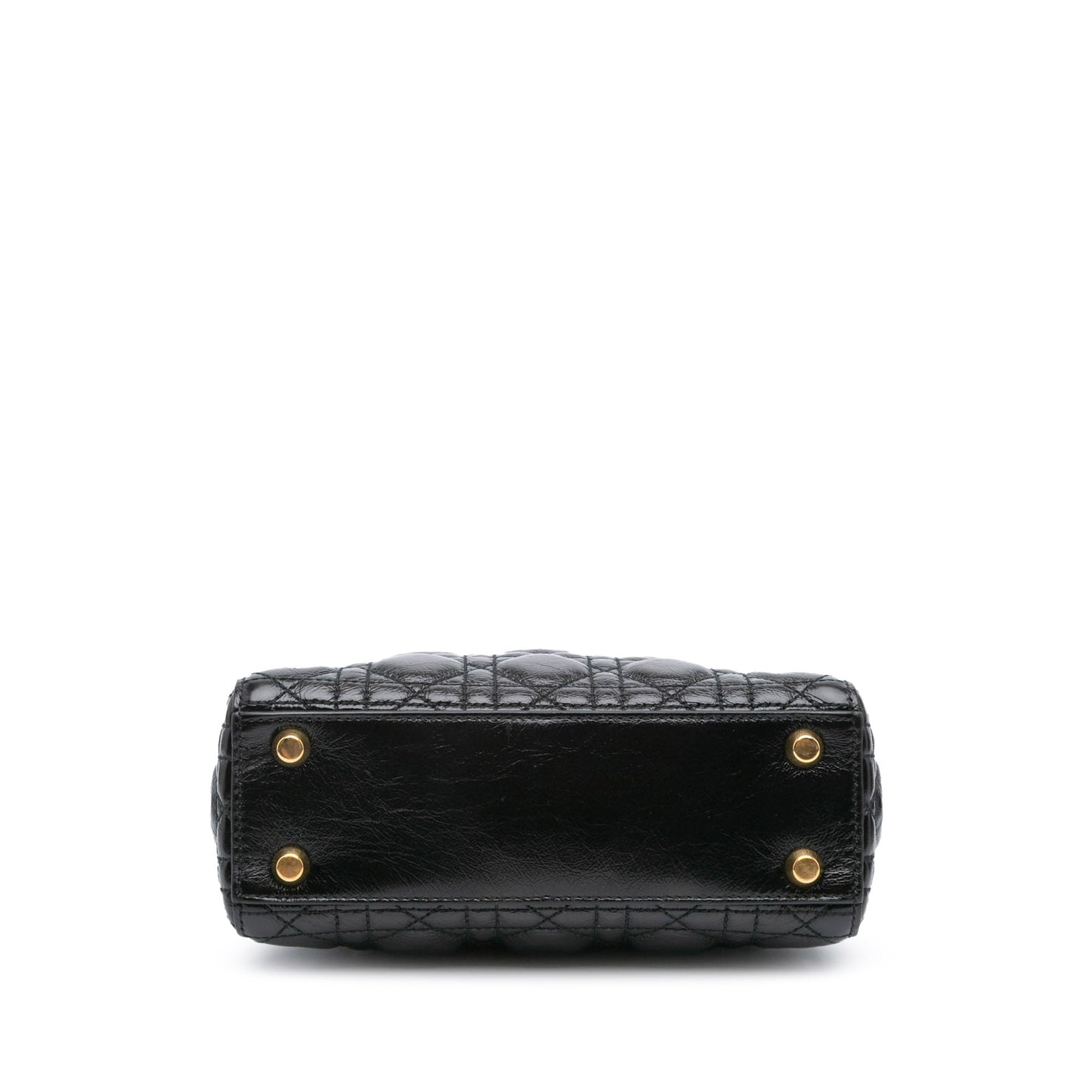 Dior Small Crinkled Patent Cannage My ABCDior Lady Dior Black