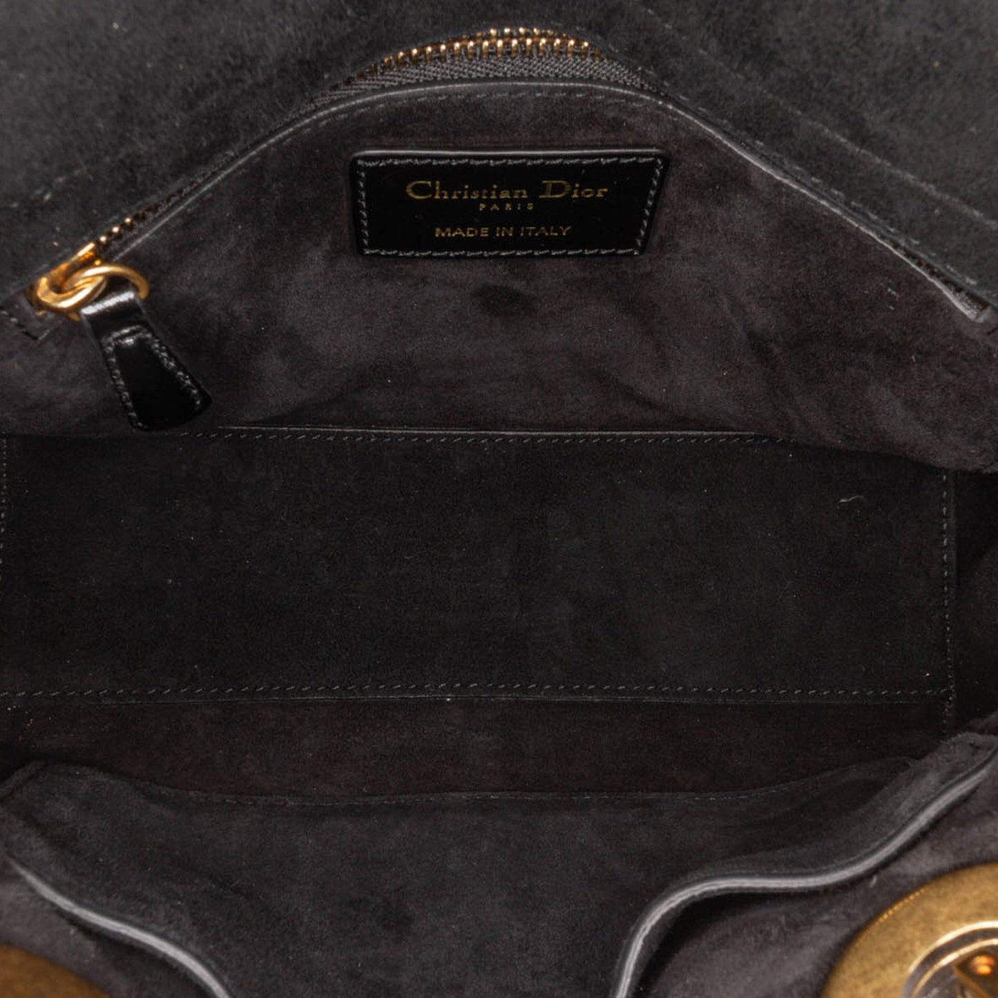 Dior Small Crinkled Patent Cannage My ABCDior Lady Dior Black