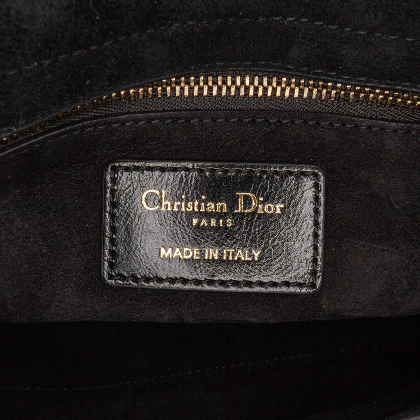 Dior Small Crinkled Patent Cannage My ABCDior Lady Dior Black